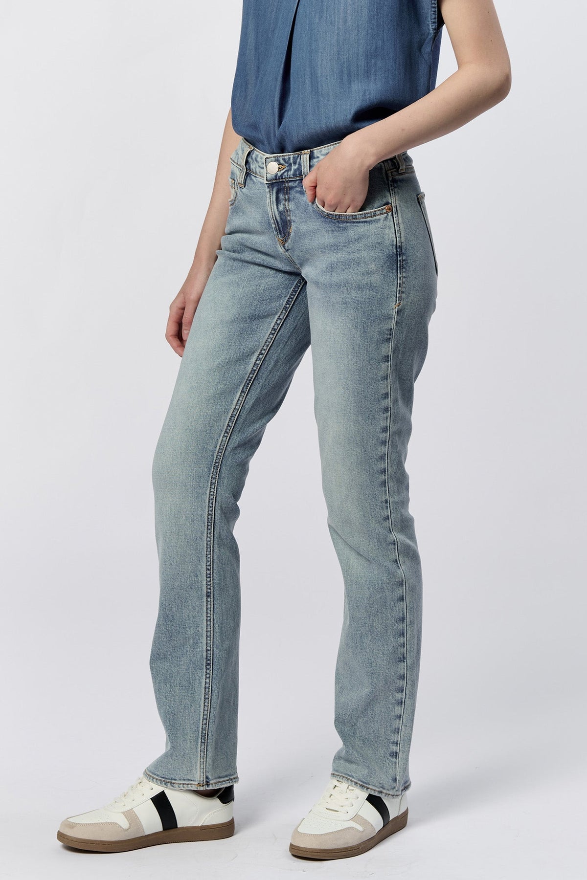 MEDIUM WASH-DPM25A303FCH-2 — Dear John Denim