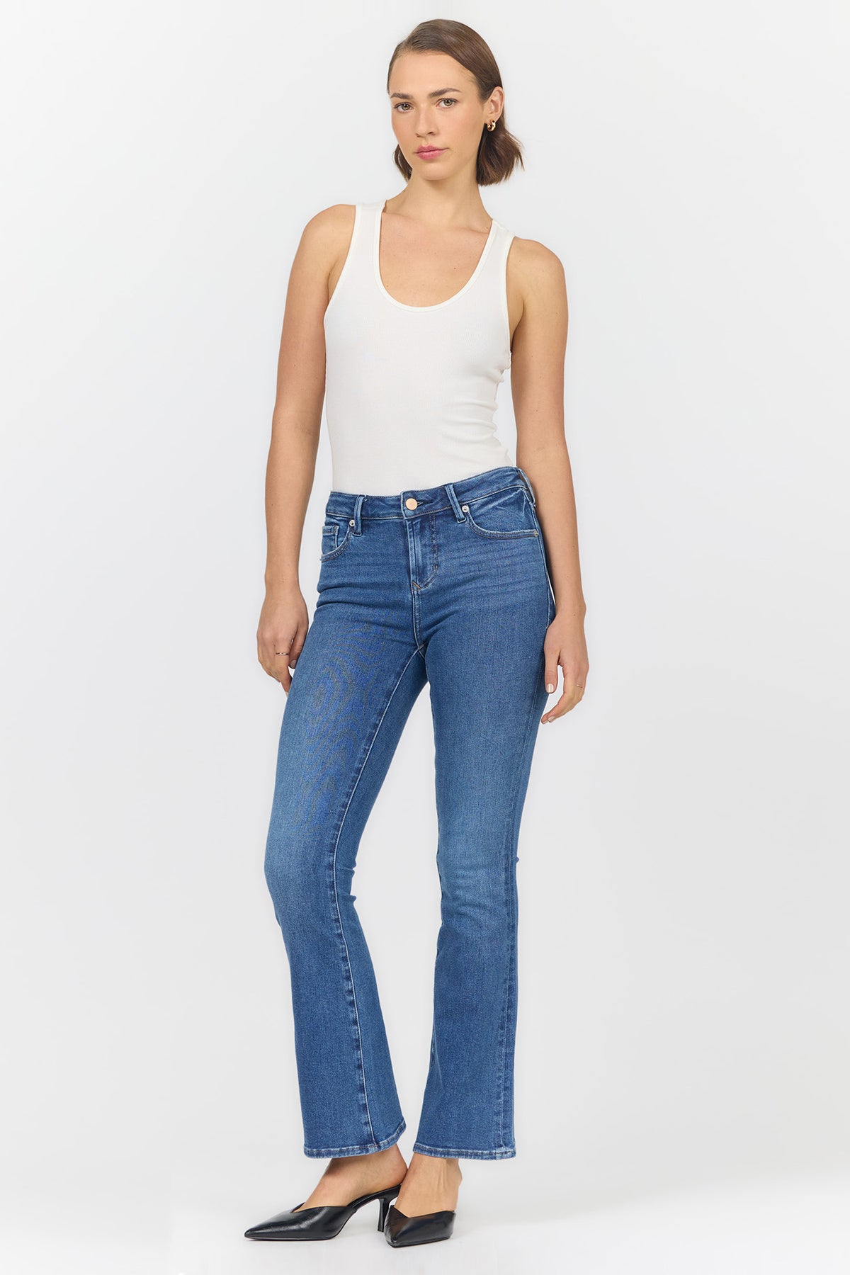 JAXTYN MID RISE BOOTCUT JEANS CRESSON FULL — Dear John Denim