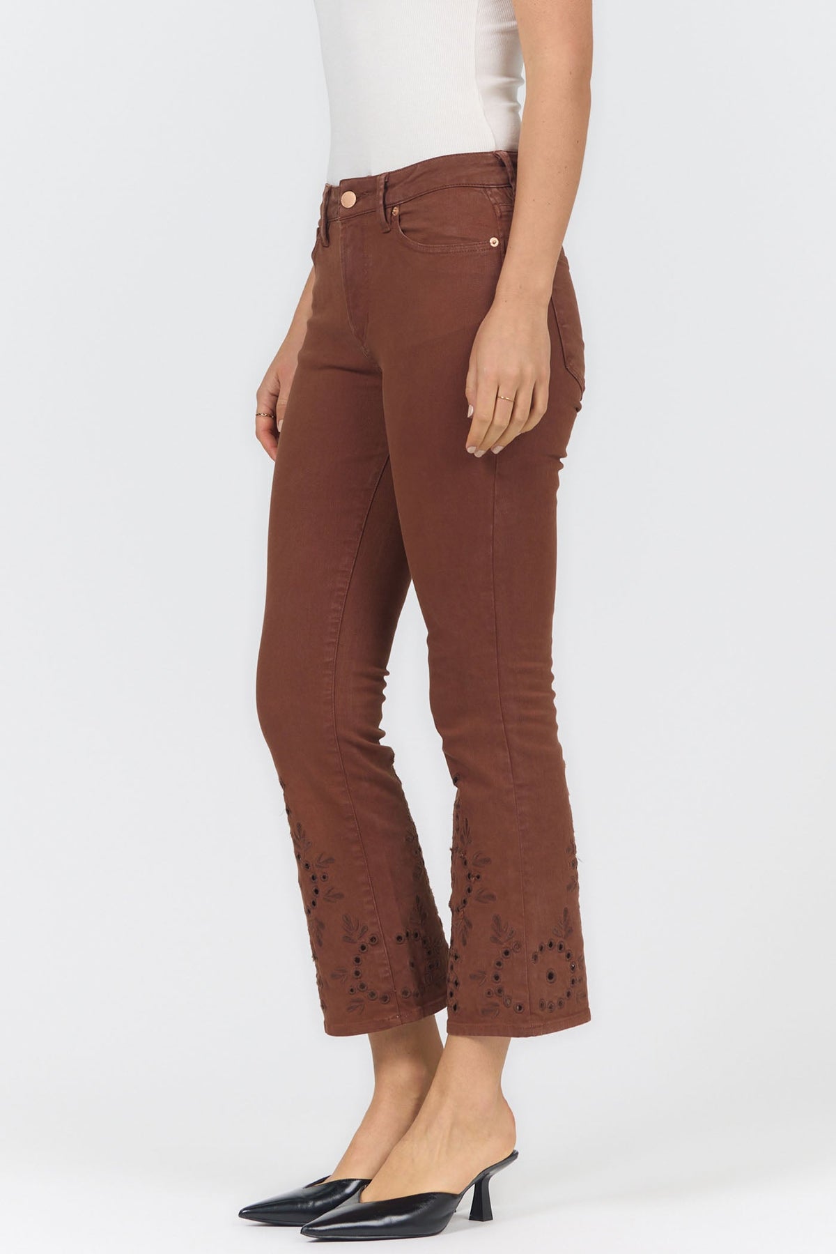 JEANNE FLARE JEAN CAPPUCCINO SIDE — Dear John Denim