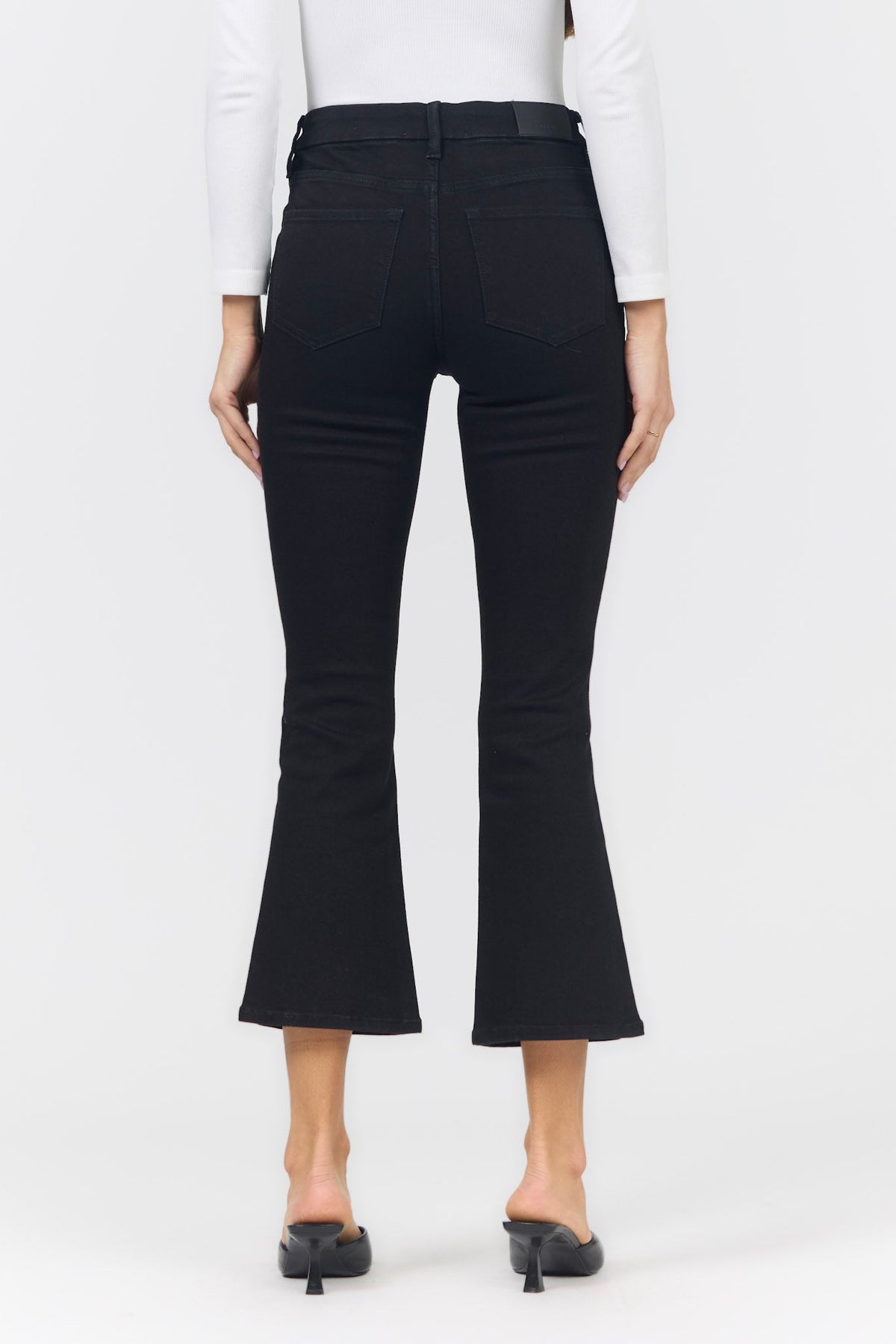 JEANNE FLARE JEAN BLACK ARROW BACK — Dear John Denim
