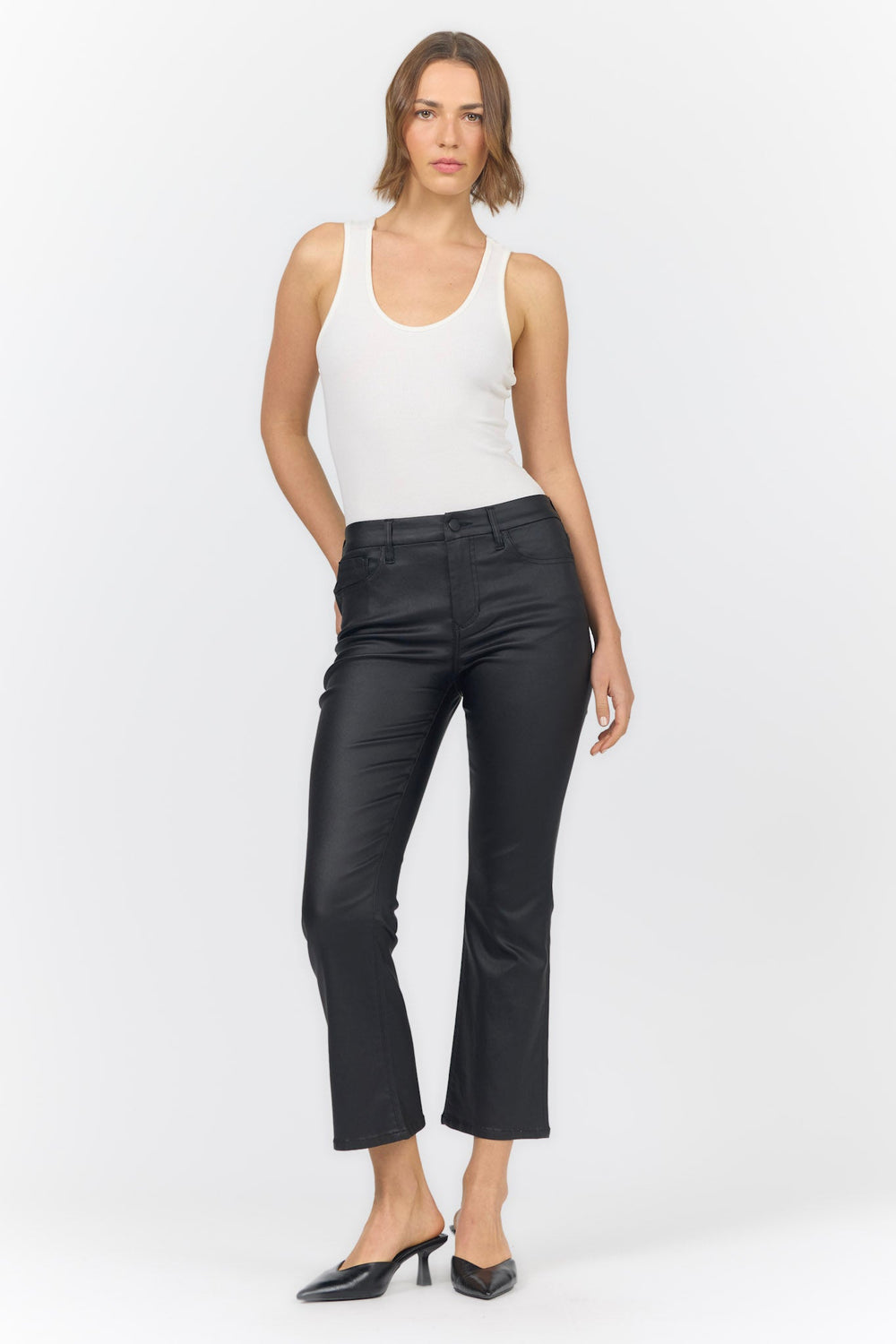 JEANNE FLARE PANT BLACK FULL