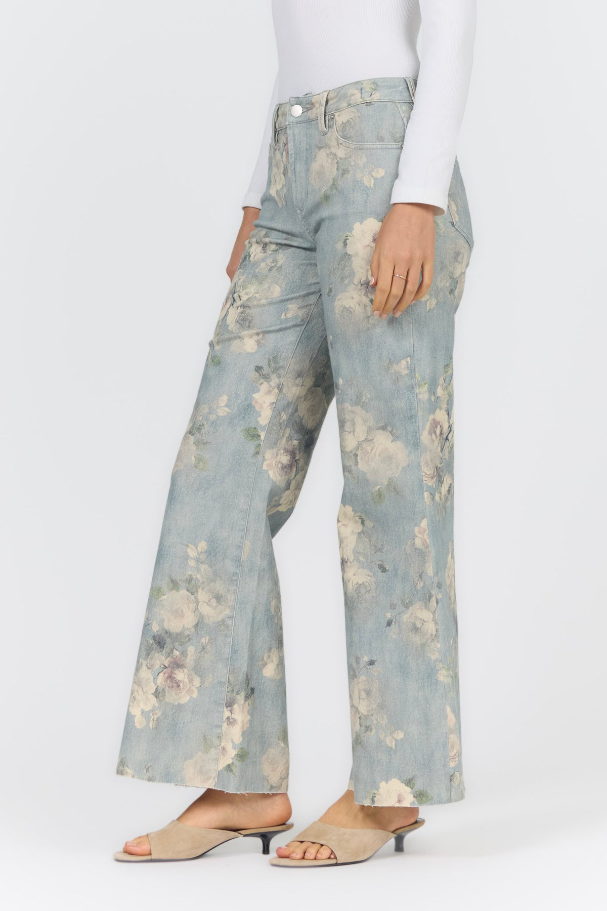 MICAH WIDE LEG JEAN SEA GLASS GARDEN — Dear John Denim
