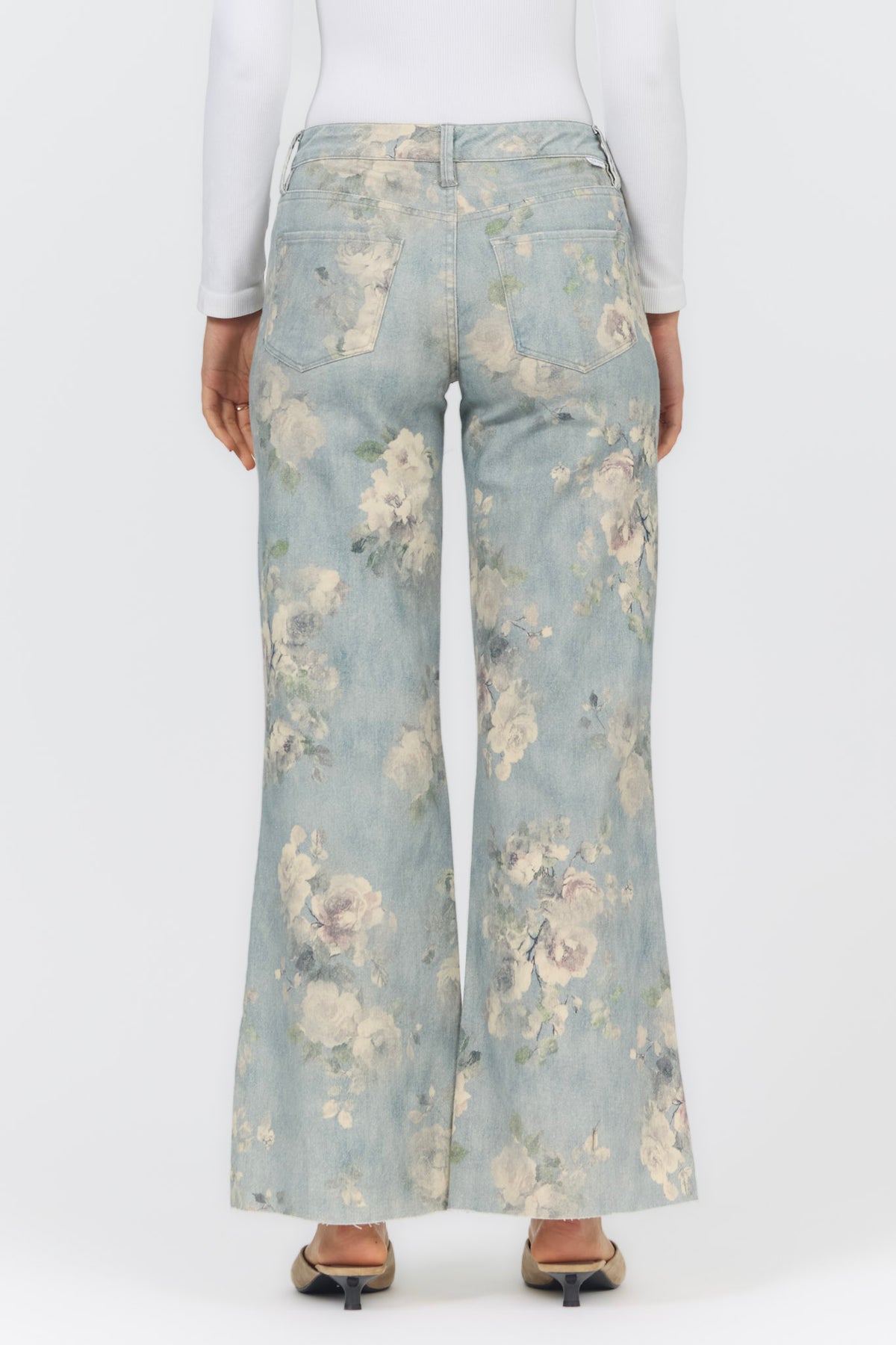MICAH WIDE LEG JEAN SEA GLASS GARDEN — Dear John Denim