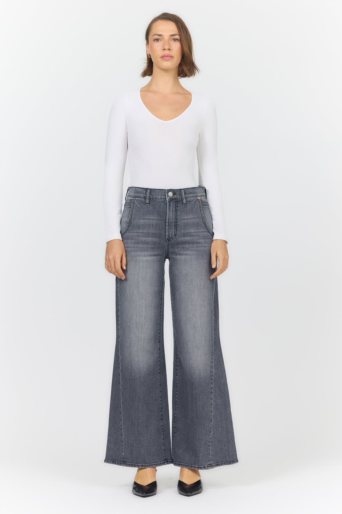 CELESTE WIDE LEG JEAN EMP FULL — Dear John Denim