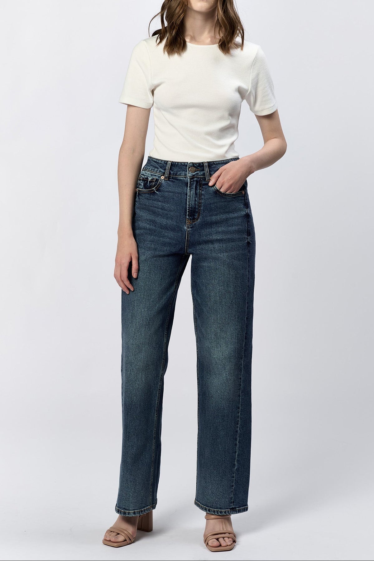 MEDIUM WASH-DPM52A274FTO-1 — Dear John Denim