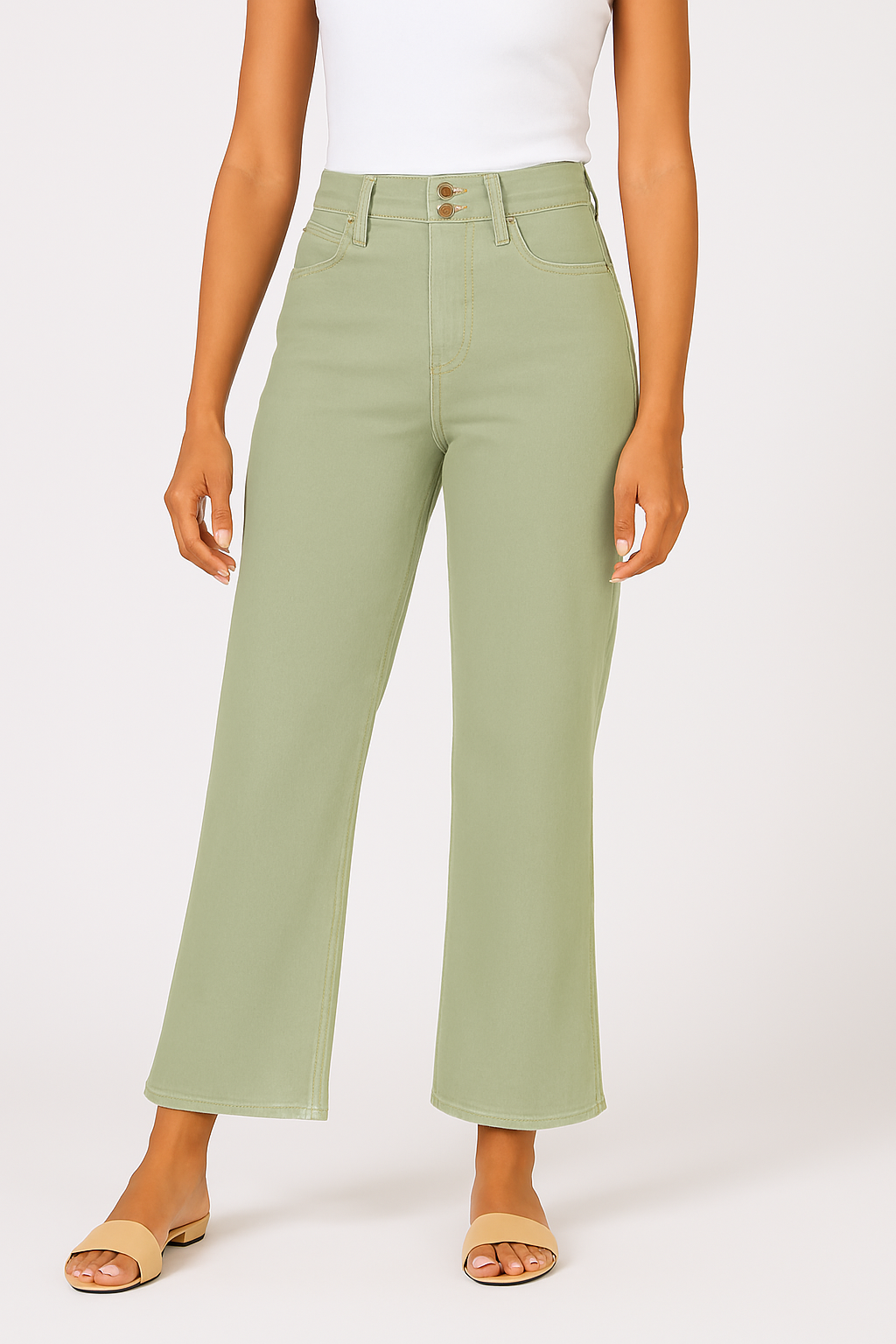 HOLLY STRAIGHT LEG JEAN ABBEY STONE — Dear John Denim