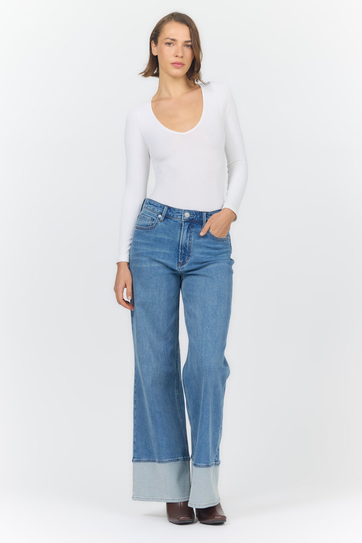 FIONA WIDE LEG JEAN ROME PLACE — Dear John Denim