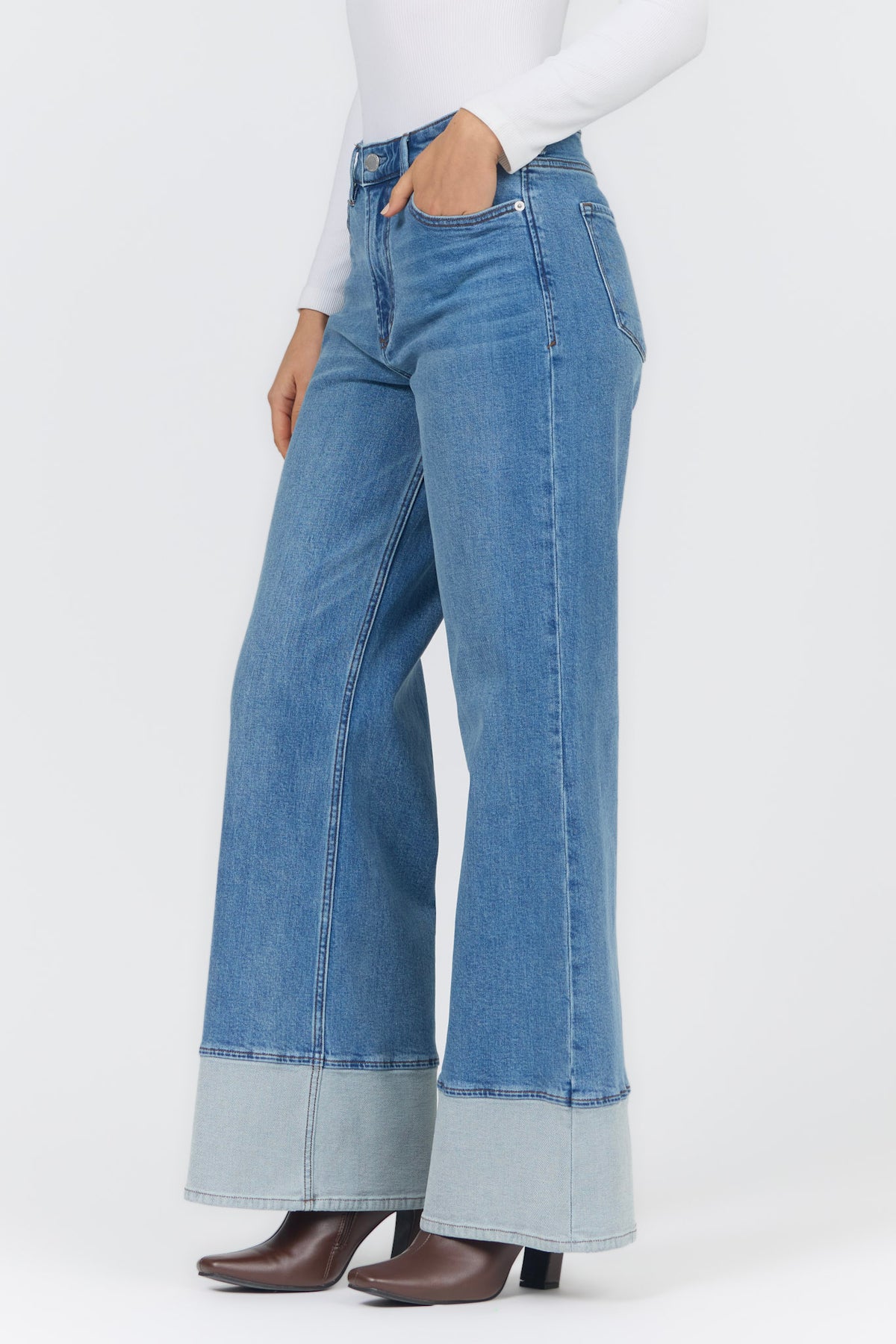FIONA WIDE LEG JEAN ROME PLACE — Dear John Denim
