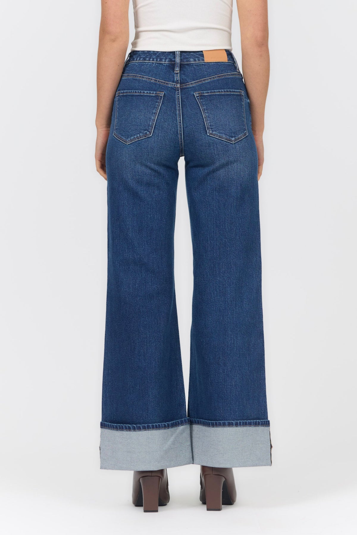 FIONA WIDE LEG JEAN CASTILLION BACK — Dear John Denim