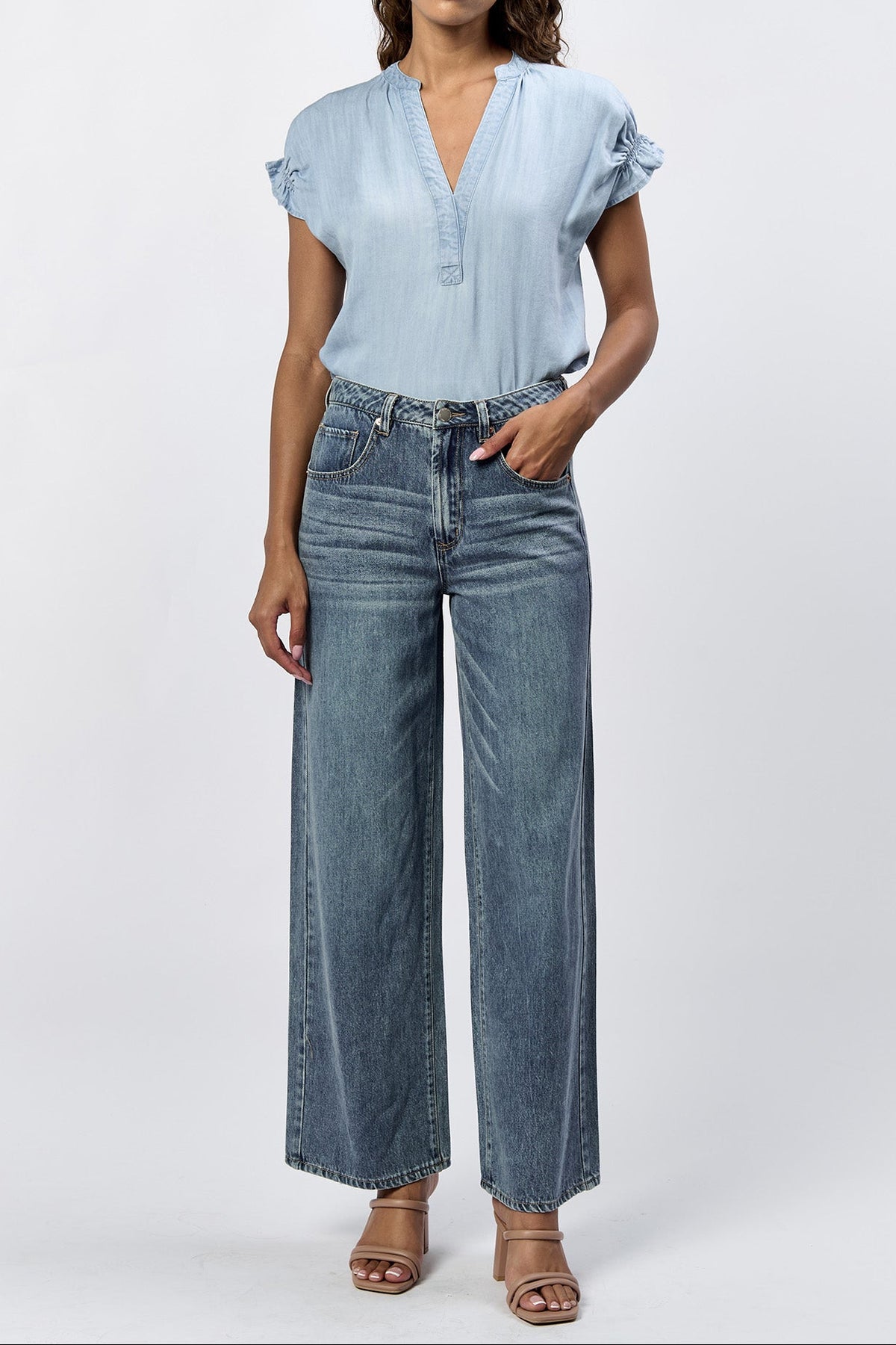 MEDIUM WASH-DPM55B540DLM-1 — Dear John Denim