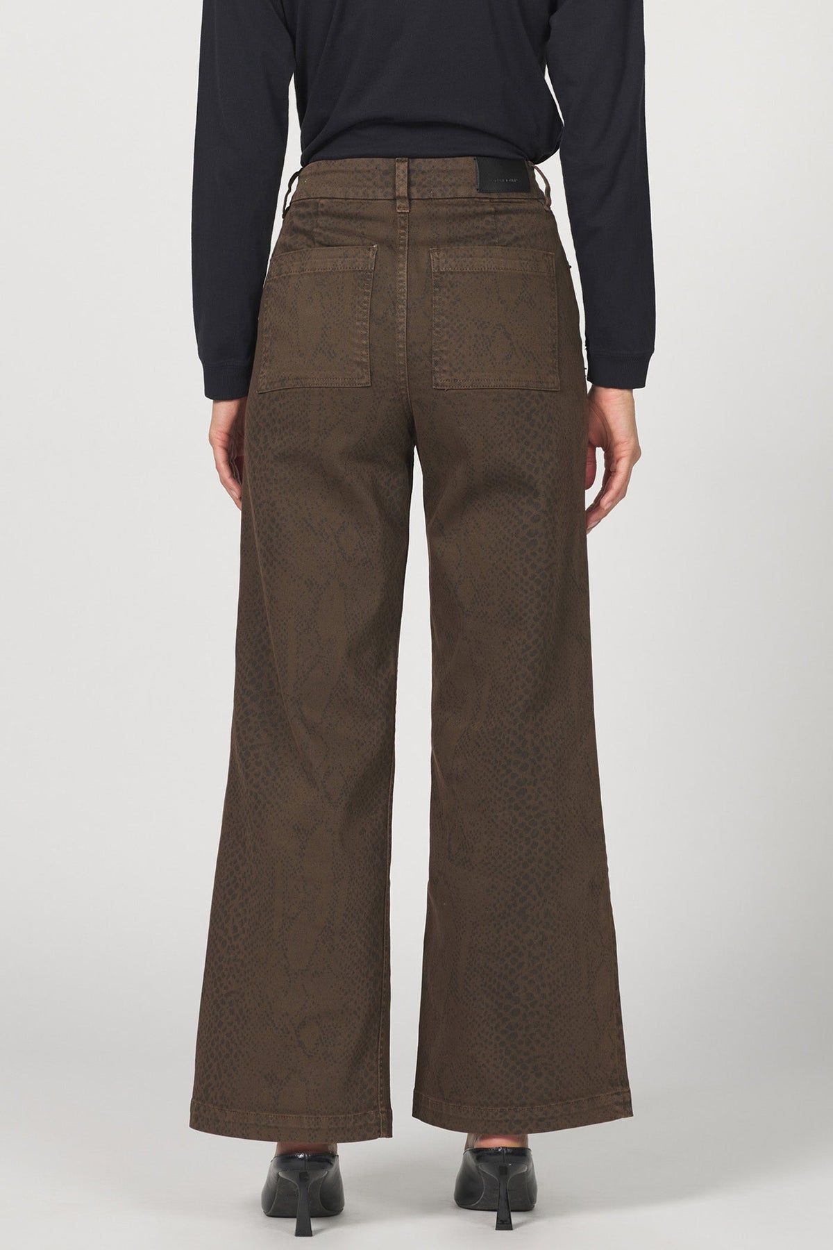 audrey-wide-leg-jean-python-print — Dear John Denim