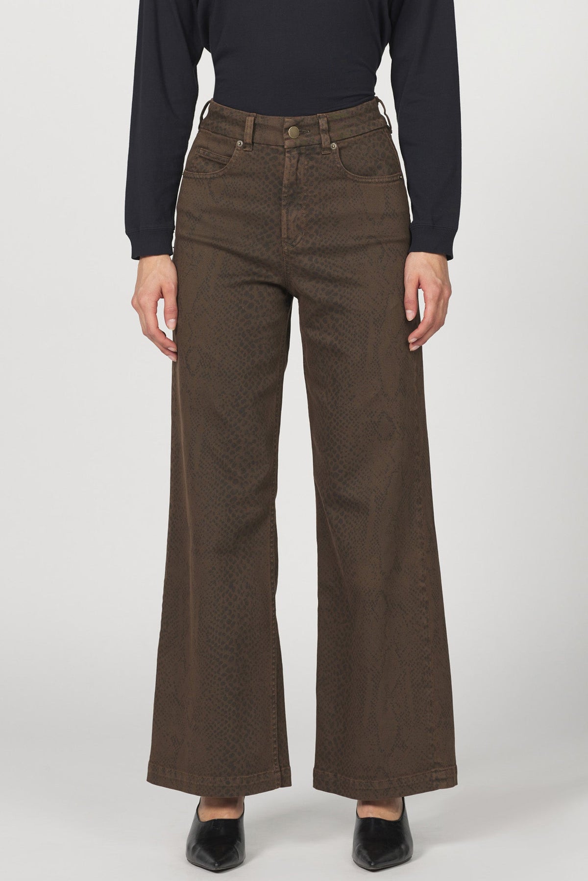 audrey-wide-leg-jean-python-print — Dear John Denim