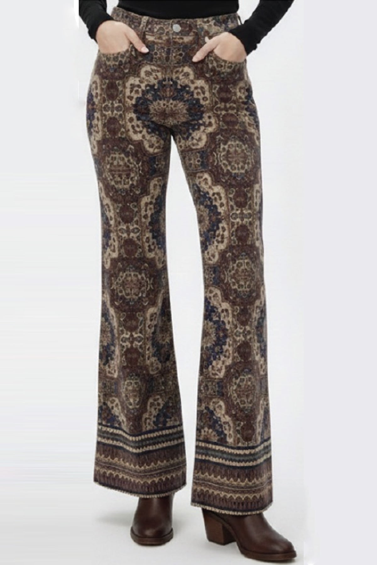 FIONA HIGH RISE WIDE LEG JEAN PERSIAN TAPESTRY — Dear John Denim