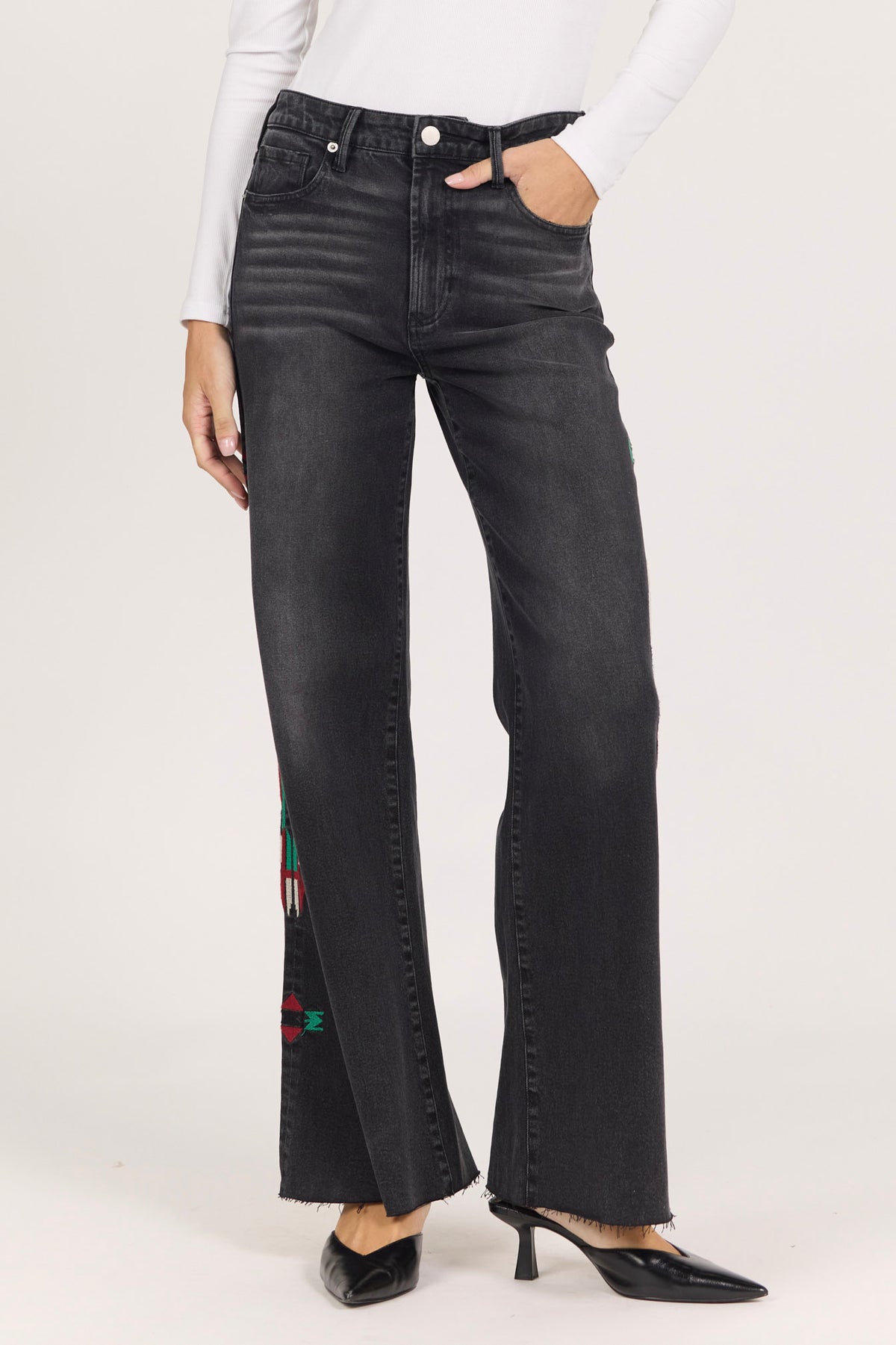 FIONA WIDE LEG JEAN VLACKLEN — Dear John Denim