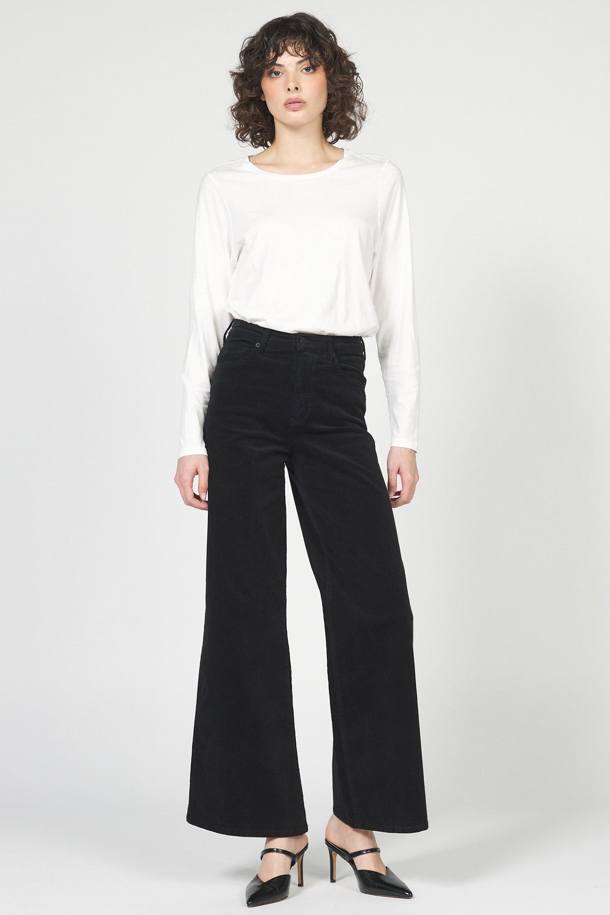 fiona-wide-leg-black-corduroy — Dear John Denim