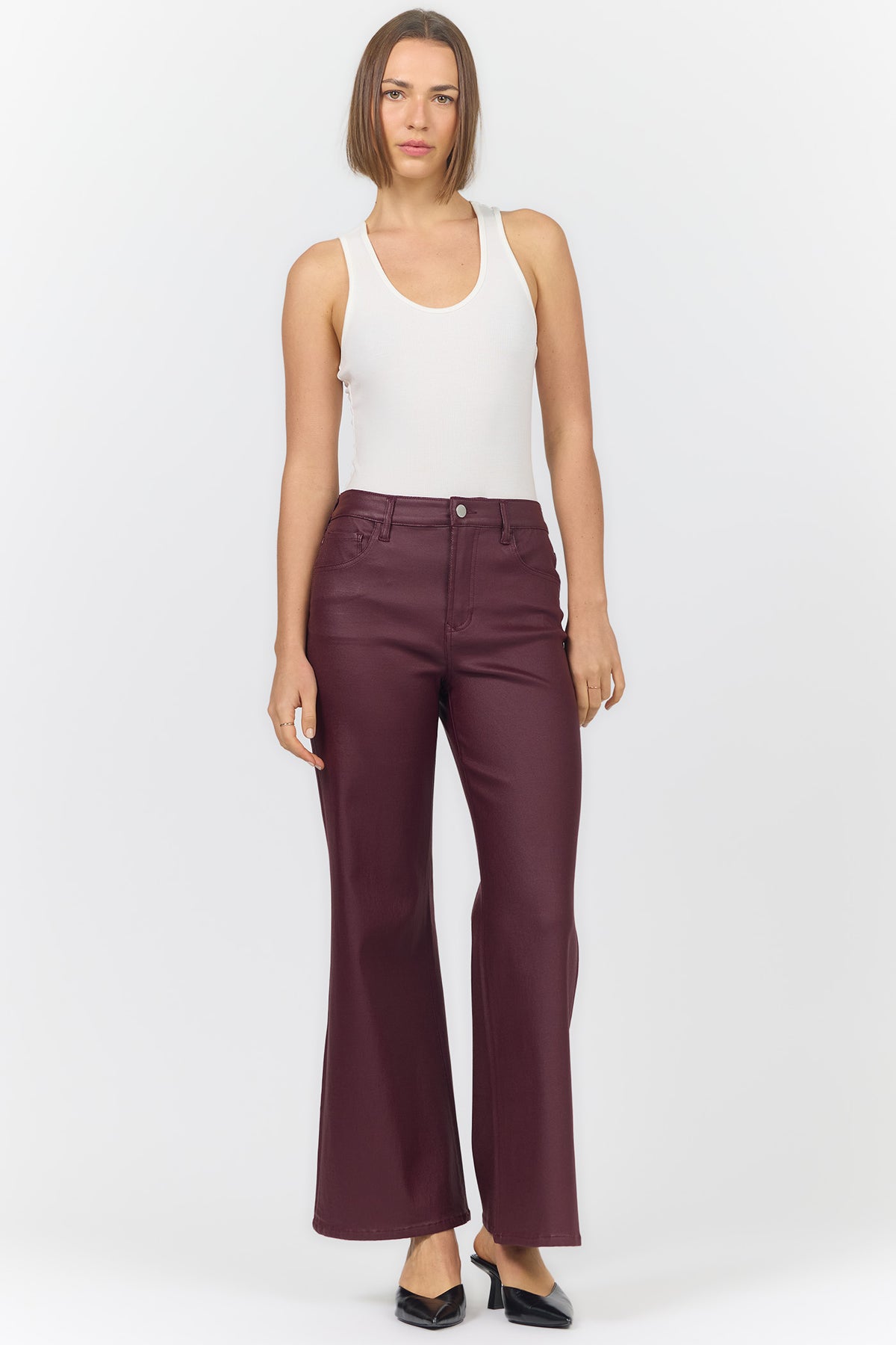 FIONA HIGH RISE WIDE LEG PANTS FIG FULL — Dear John Denim