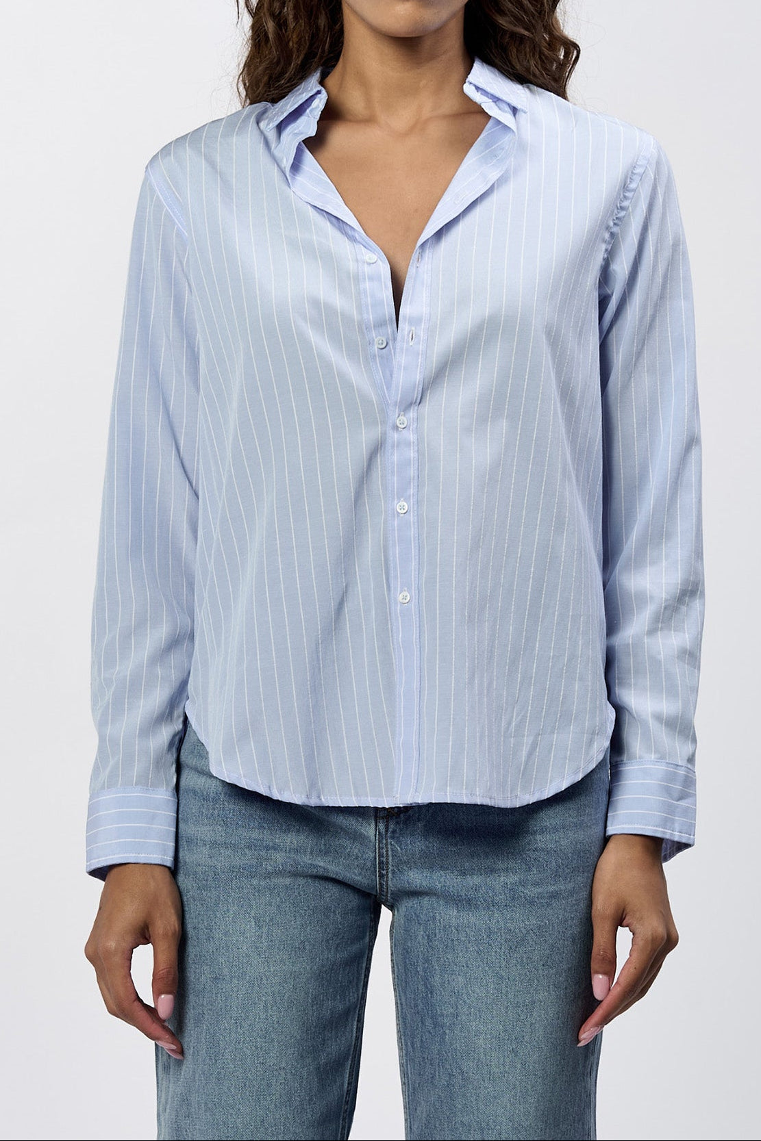 lolita-button-up-long-sleeve-boyfriend-fit-shirt-skyway — Dear John Denim