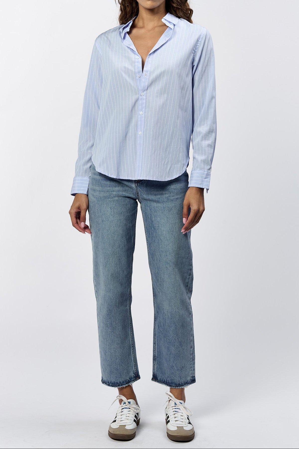 lolita-button-up-long-sleeve-boyfriend-fit-shirt-skyway — Dear John Denim