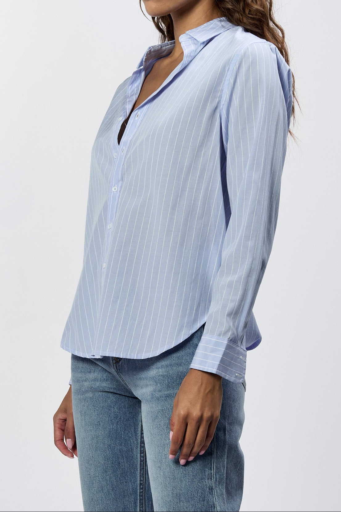 lolita-button-up-long-sleeve-boyfriend-fit-shirt-skyway — Dear John Denim