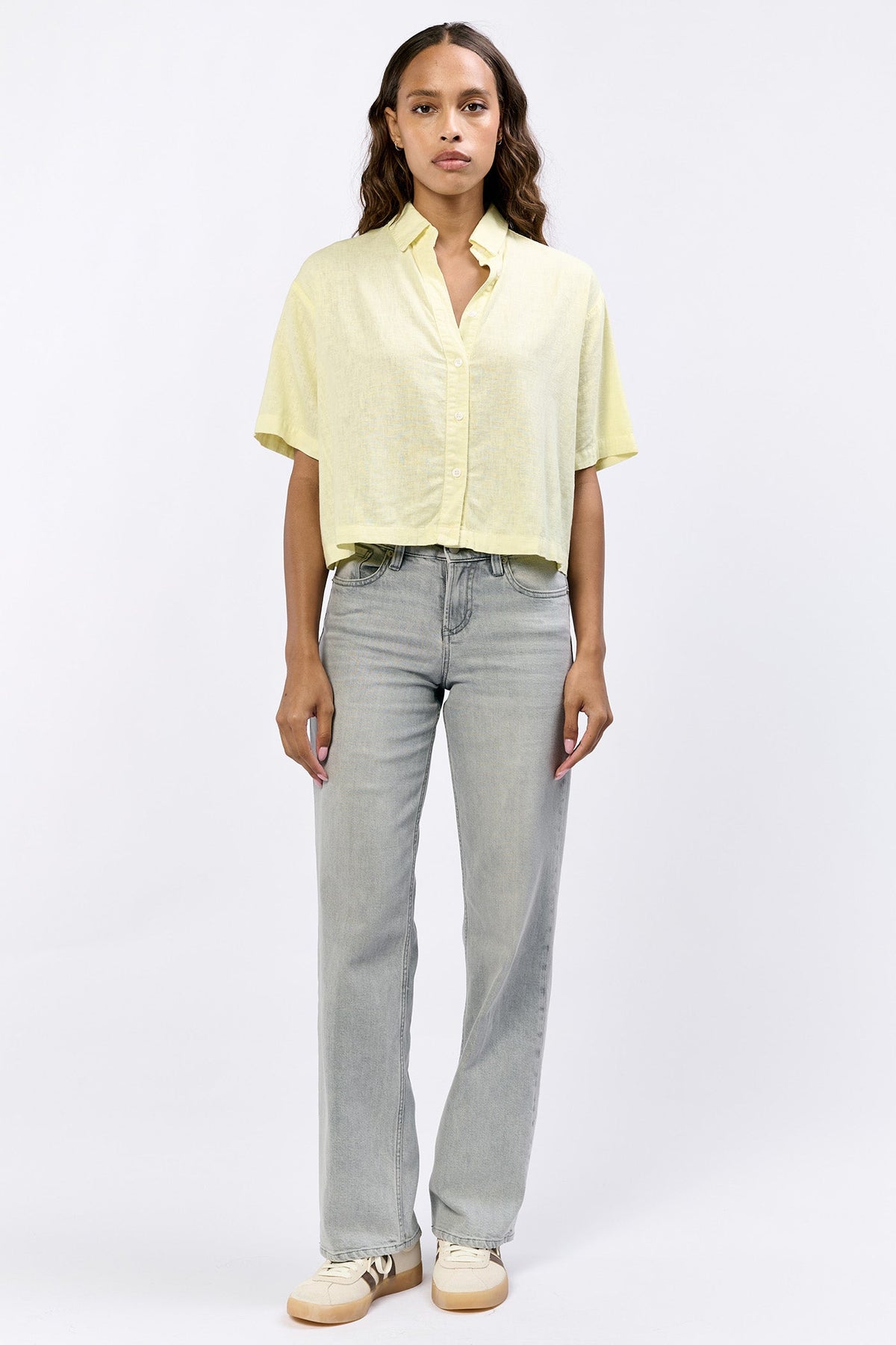 PALE LIME YELLOW-DSH1421L1PMY-2 — Dear John Denim