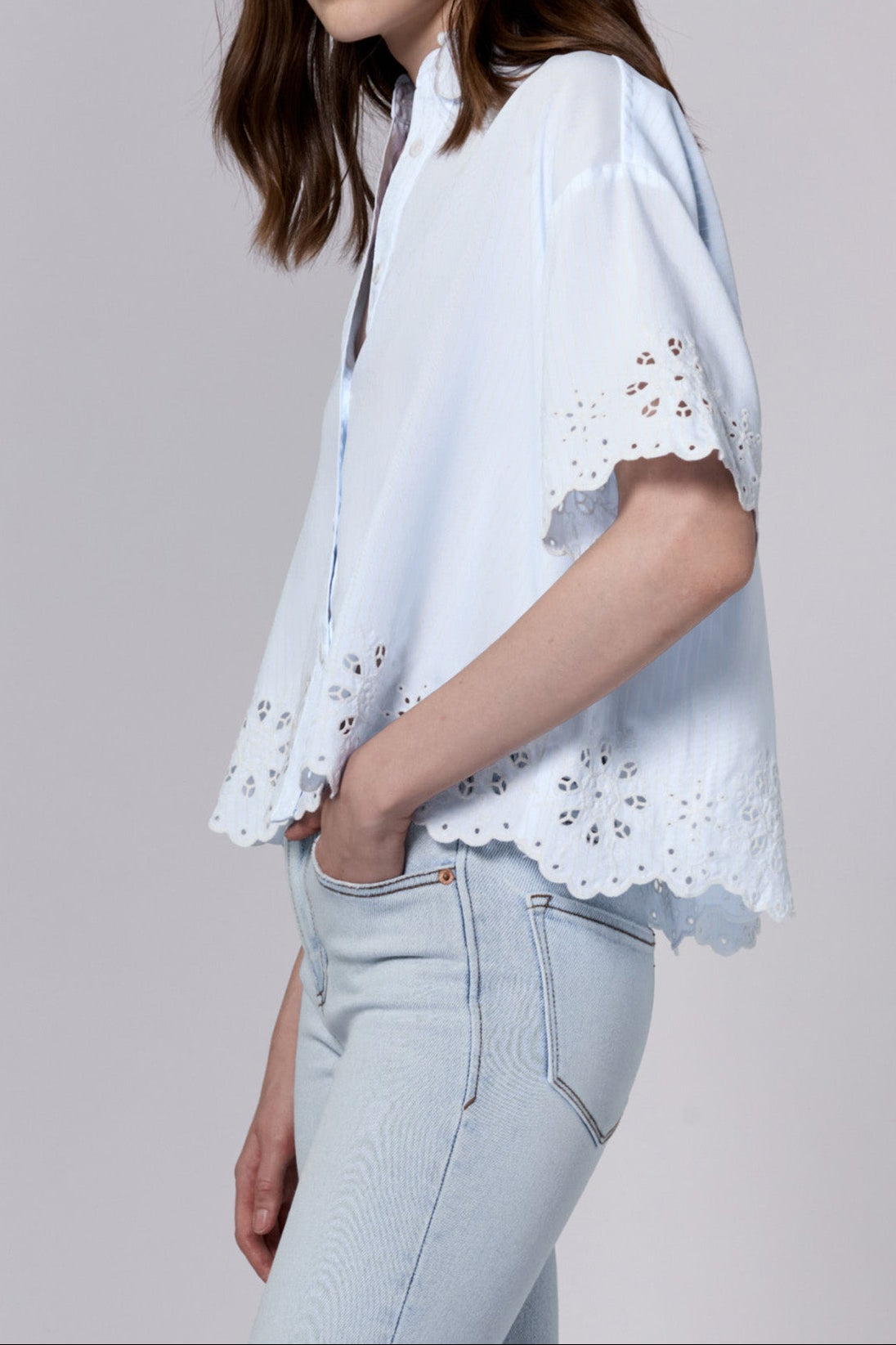 ansel-v-neck-short-sleeve-relaxed-fit-shirt-skyway — Dear John Denim