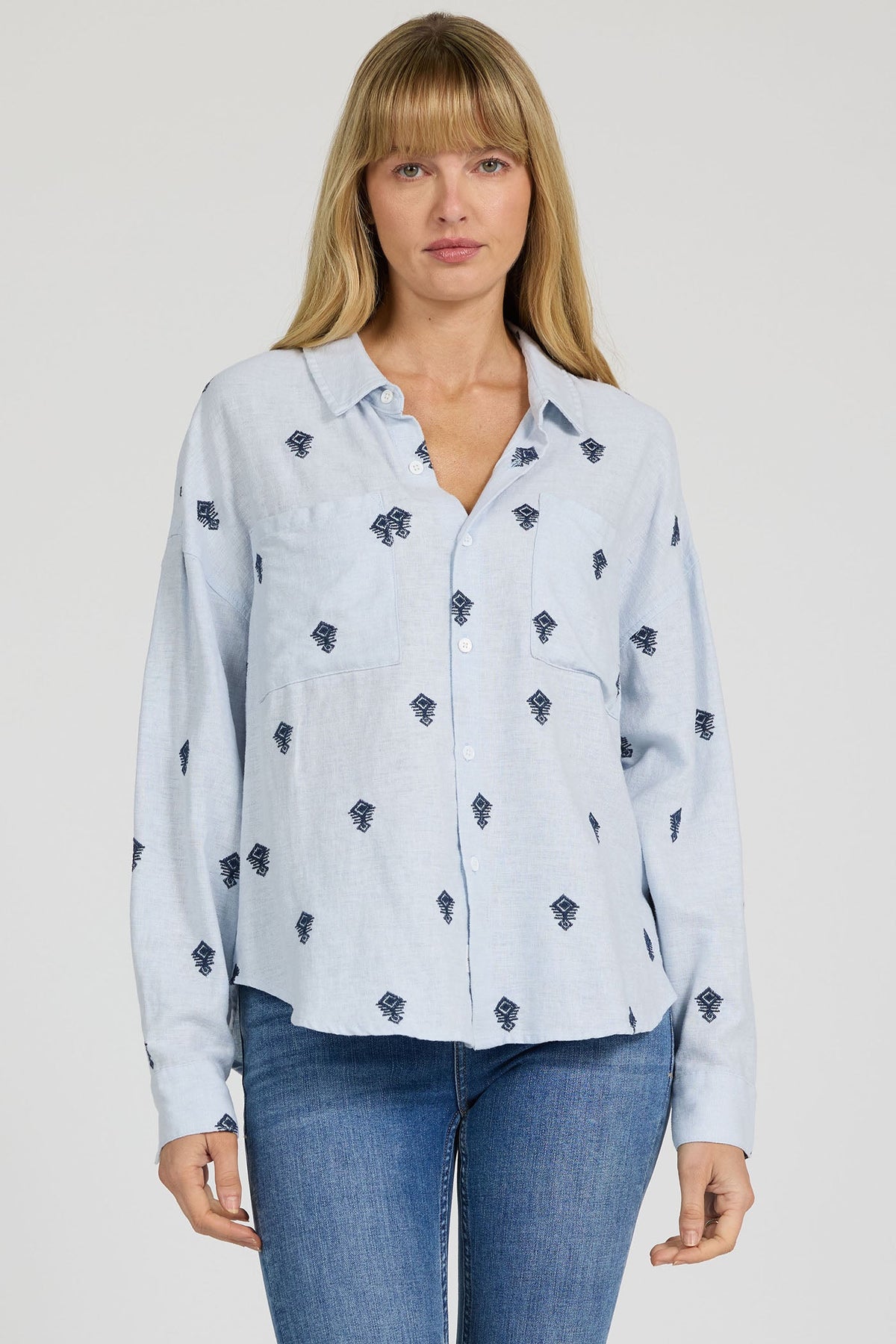 BLUE RAMA EMB-DSH1423L1BMB-1 — Dear John Denim