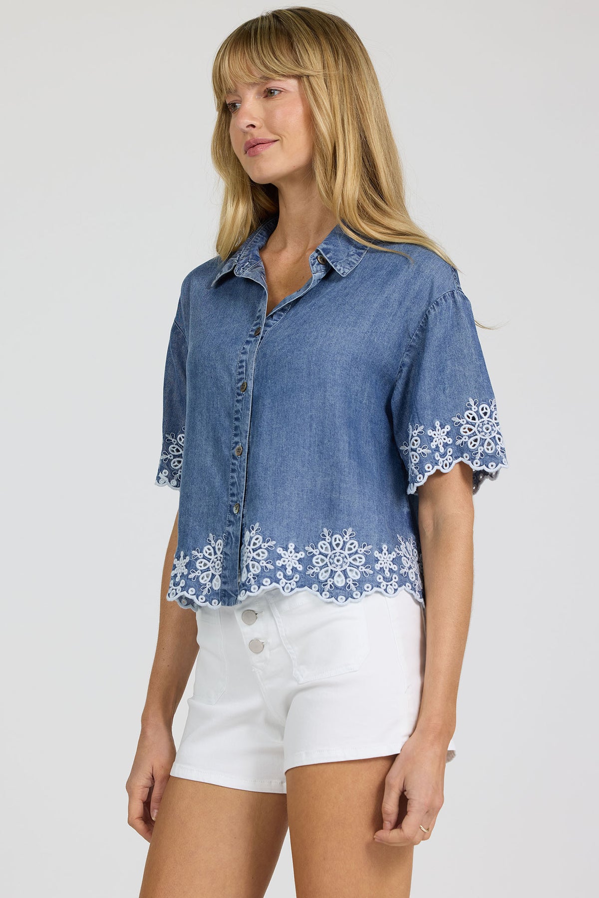 TENCEL EMBROIDERED-DSH1423T2TEE-3 — Dear John Denim