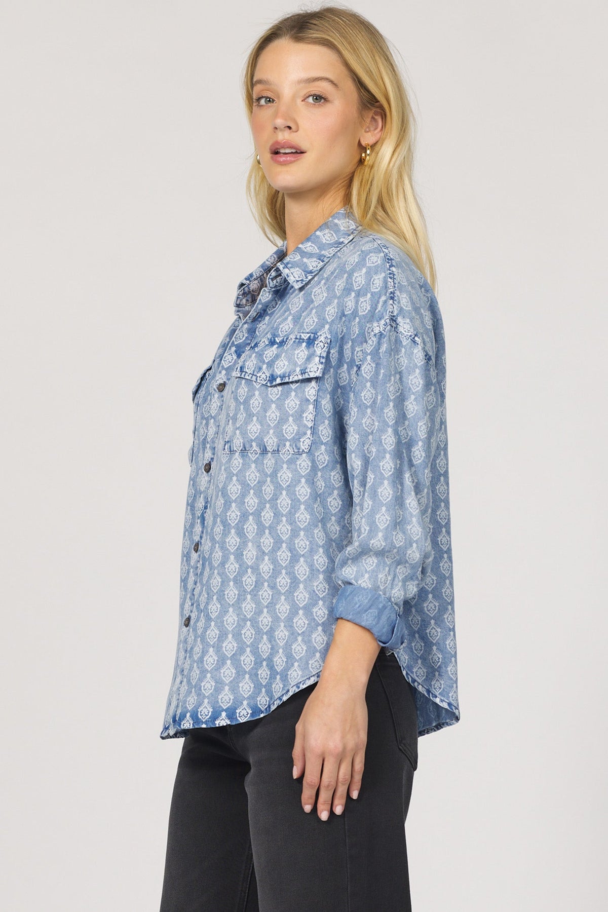 TULIP CREST-DSH1423T2TUE-3 — Dear John Denim