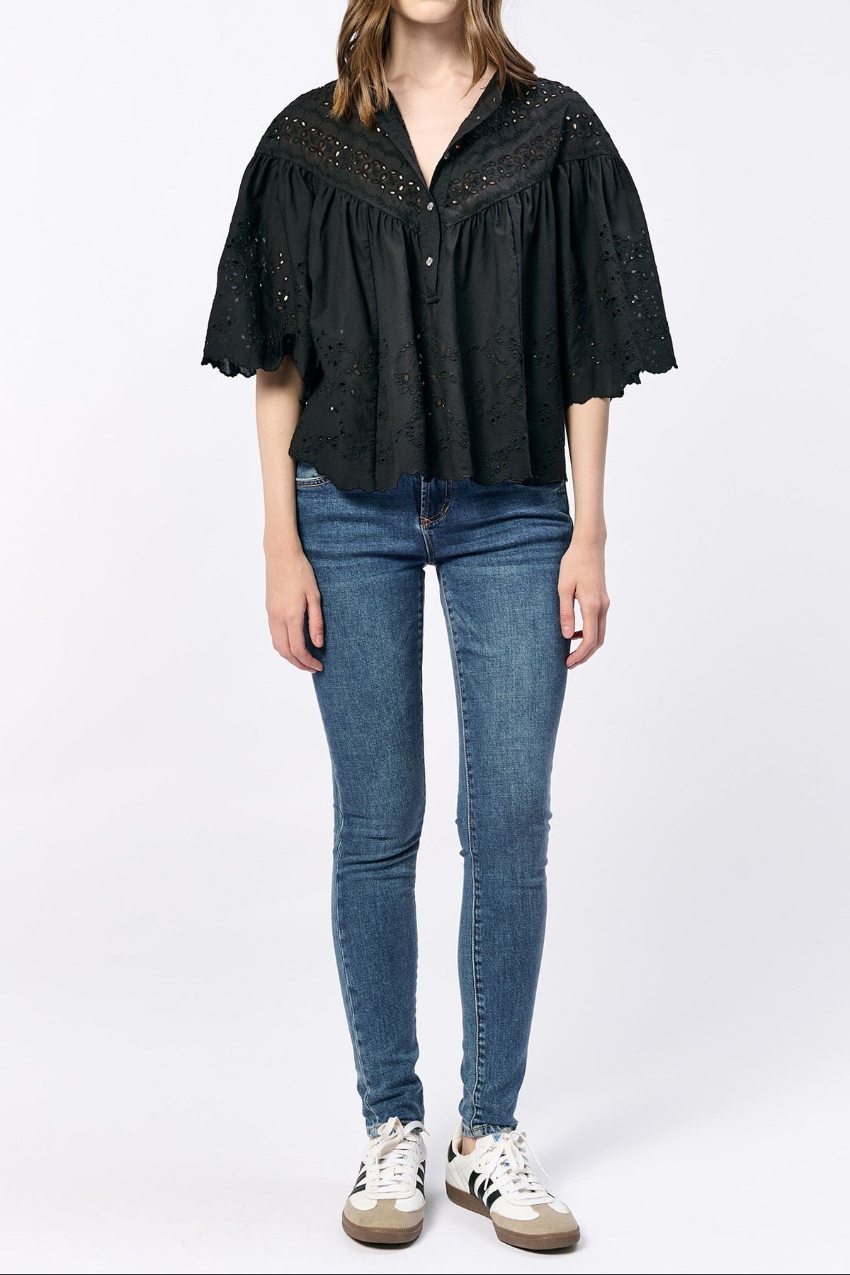 BLACK EMBROIDERY-DSH1431BLK-2 — Dear John Denim