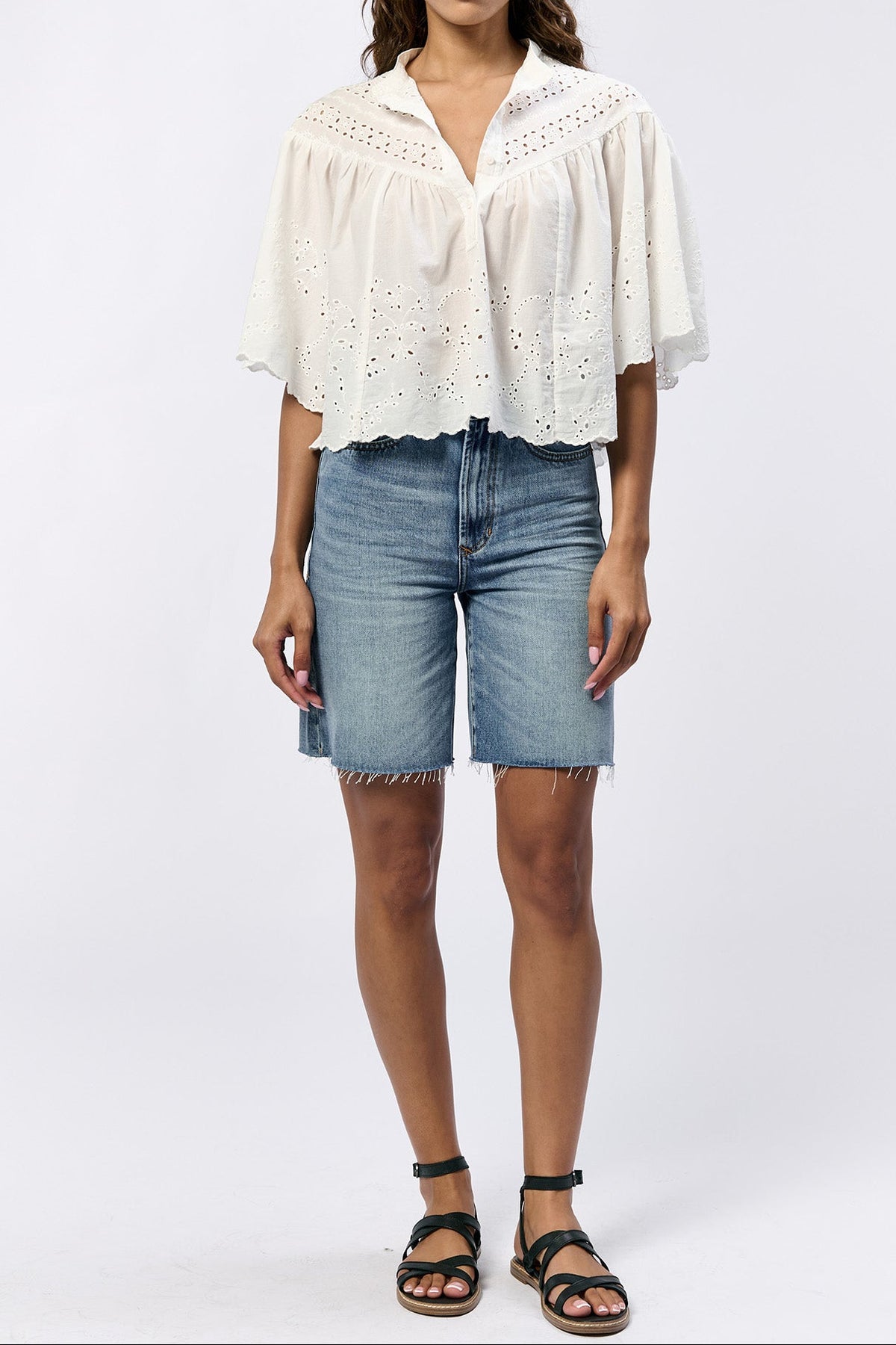 WHITE EMBROIDERY-DSH1431WHT-2 — Dear John Denim