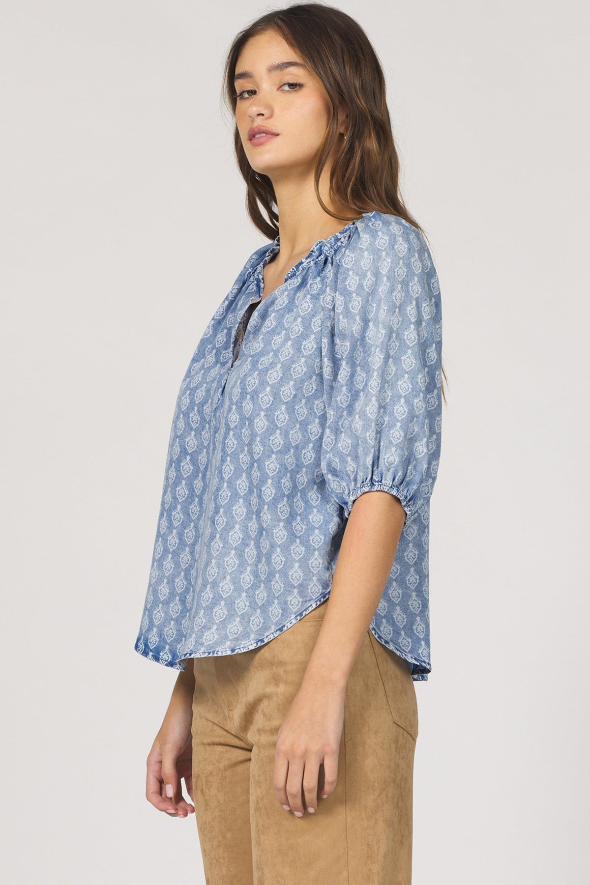 TULIP CREST-DSH1433T2TUE-3 — Dear John Denim
