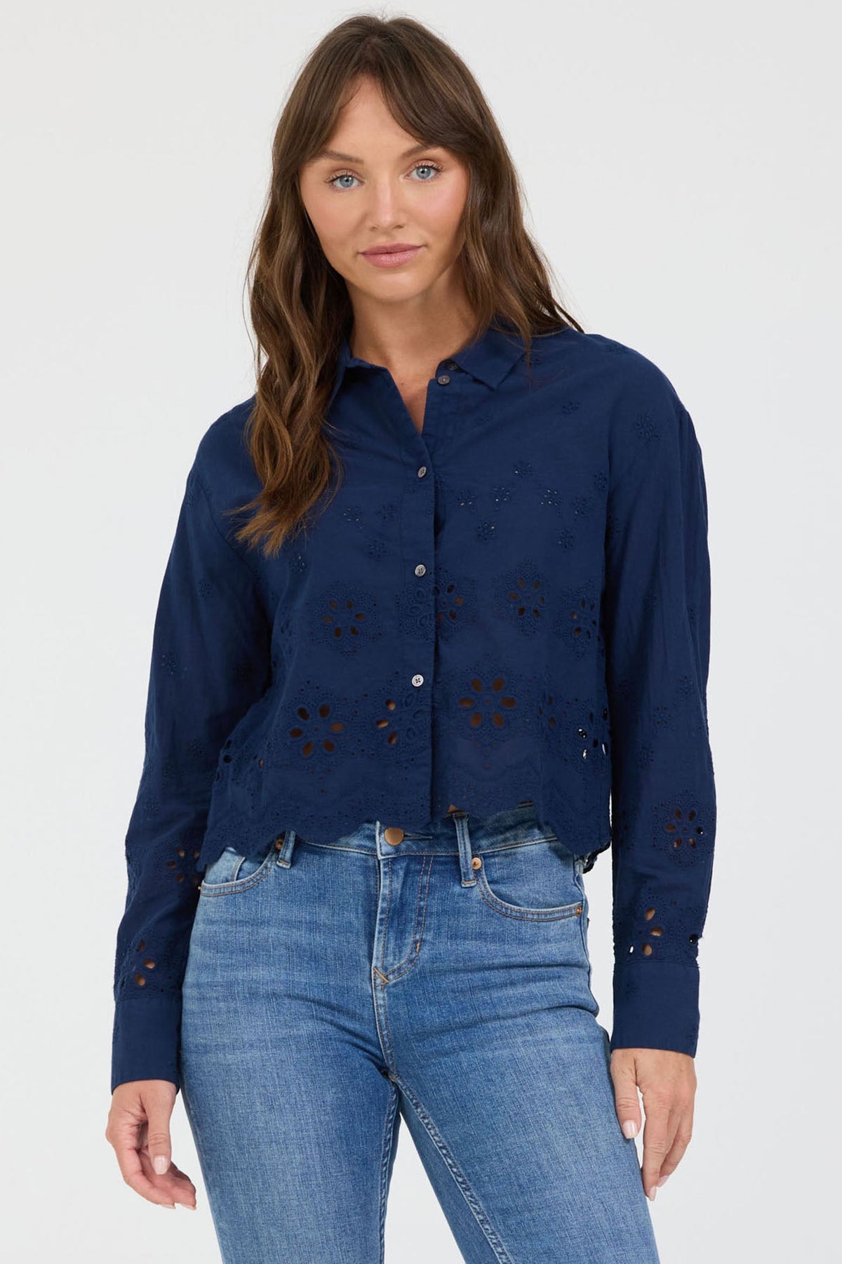 RIVIERA BLACK IRIS-DSH1436RBL-1 — Dear John Denim