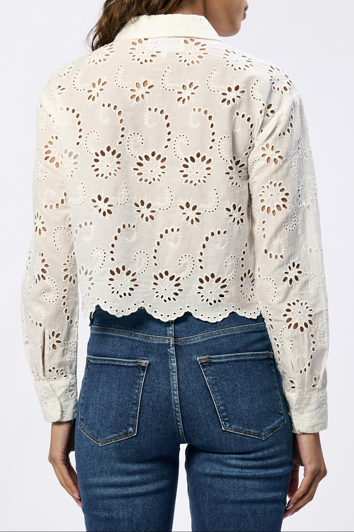 WHITE EMBROIDERY-DSH1436WHT-4 — Dear John Denim
