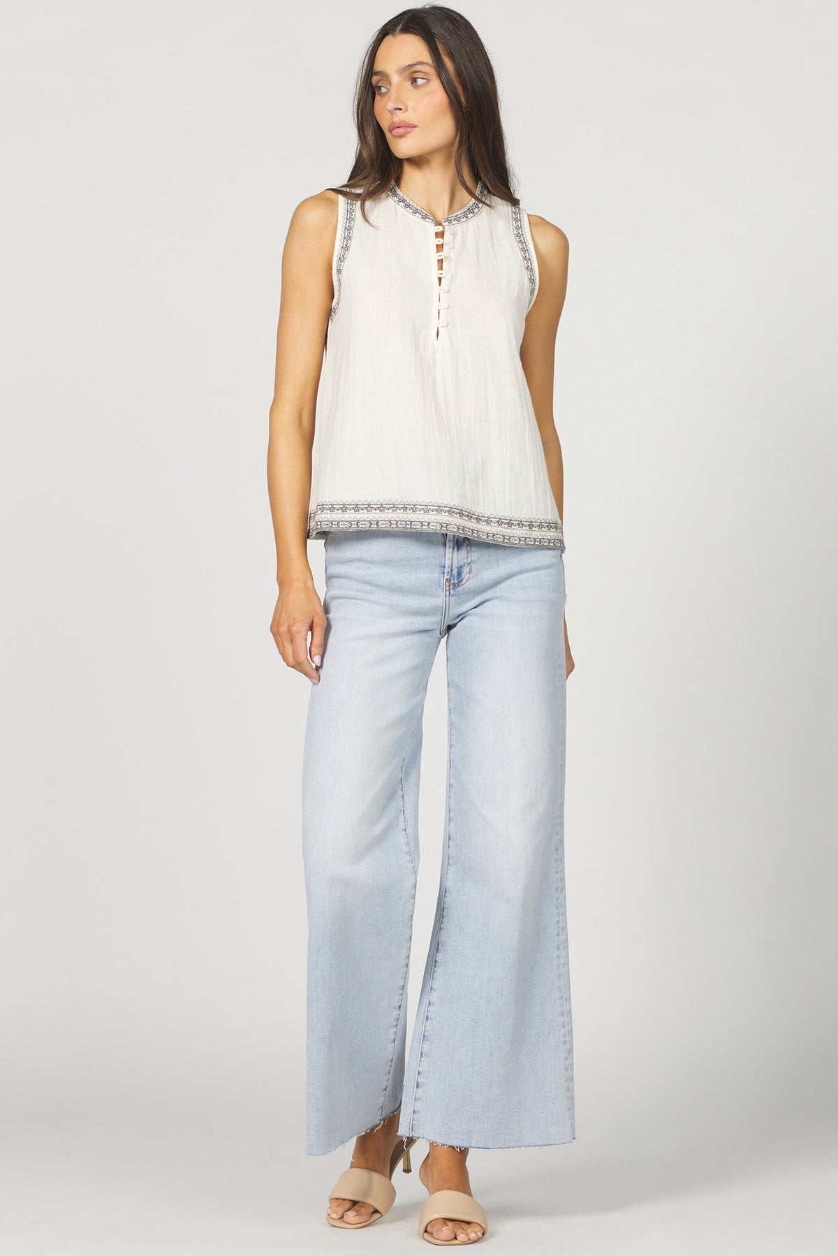 IVORY-DSH1438EMBIVY-2 — Dear John Denim