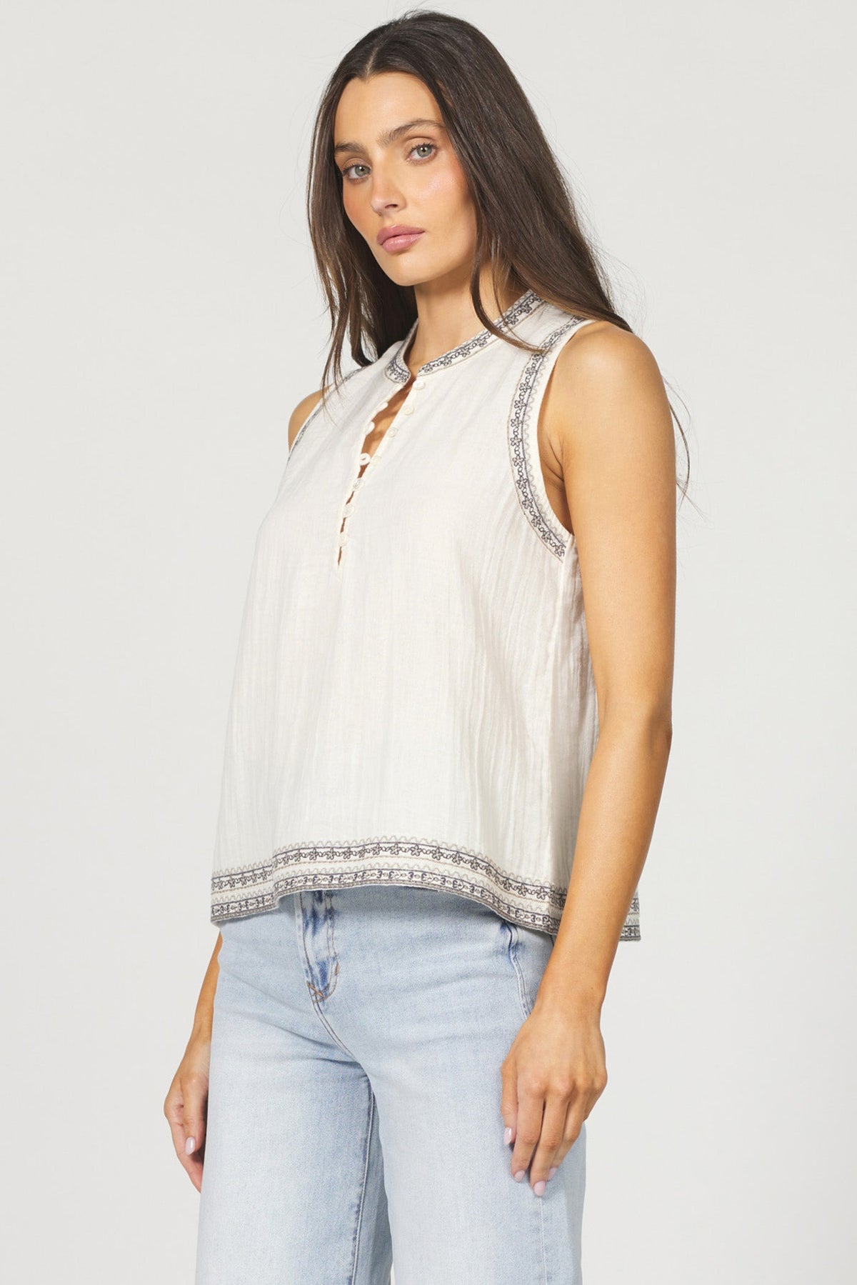 IVORY-DSH1438EMBIVY-3 — Dear John Denim