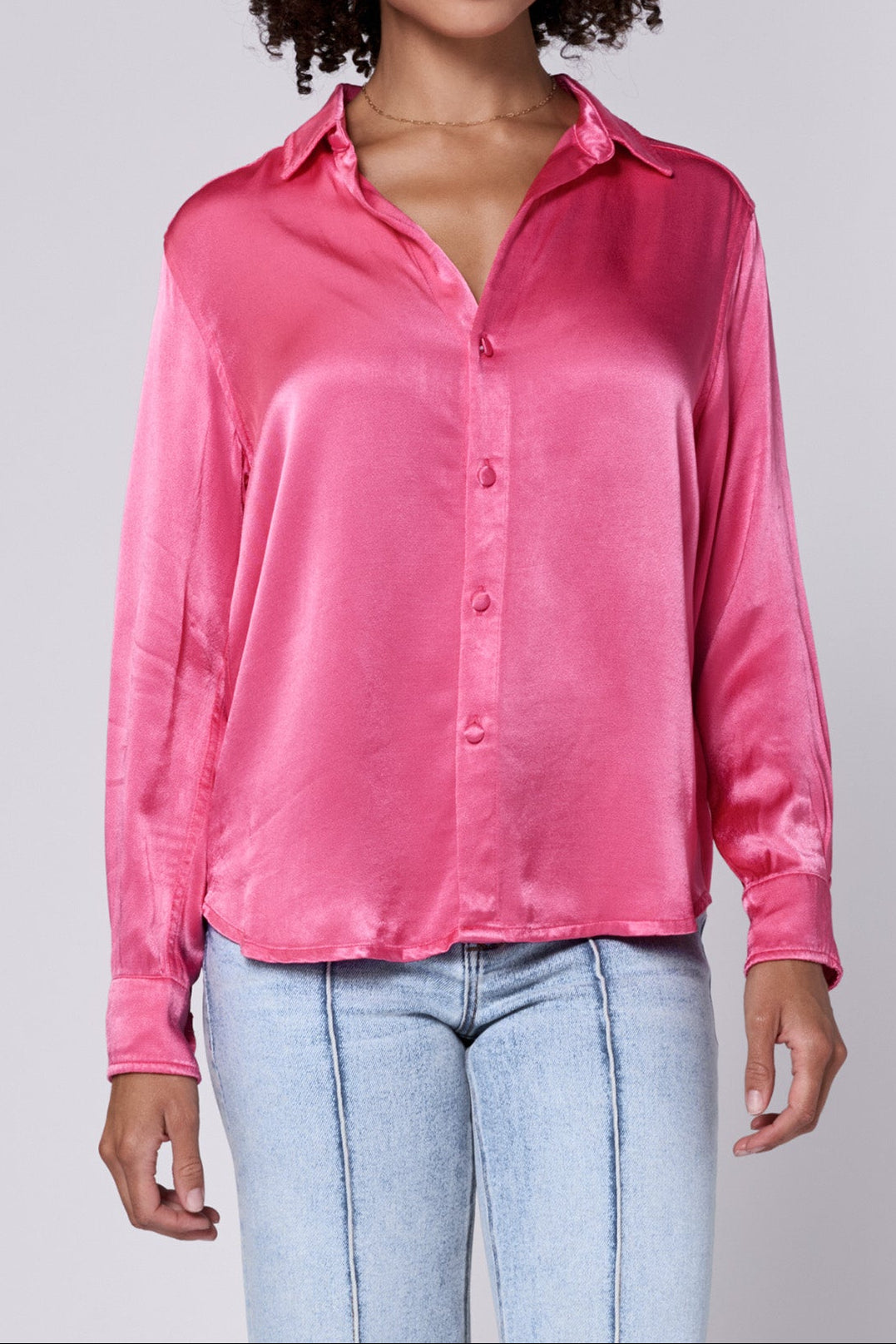 galina-button-up-long-sleeve-relaxed-fit-shirt-raspberry — Dear John Denim