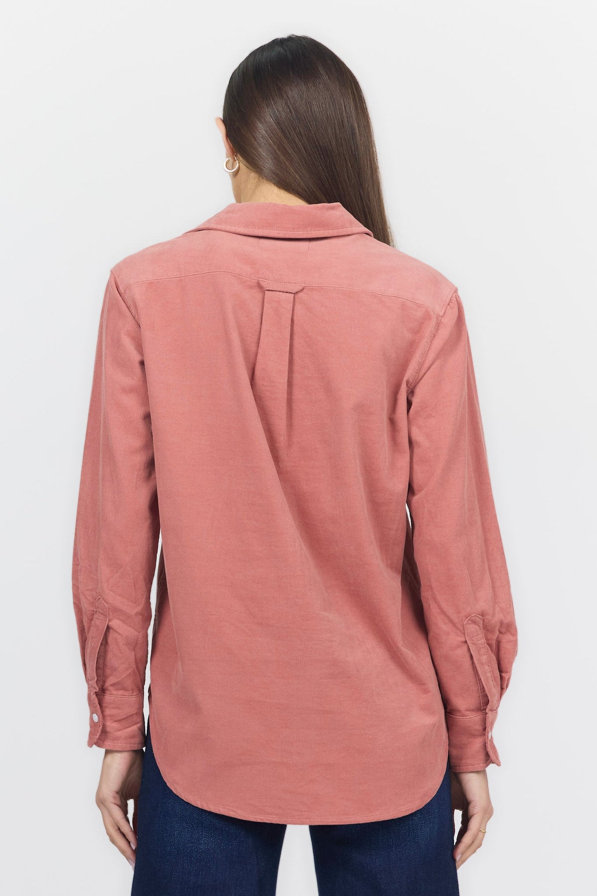 GALINA LONG SLEEVE SHIRT ROSE DAWN BACK — Dear John Denim