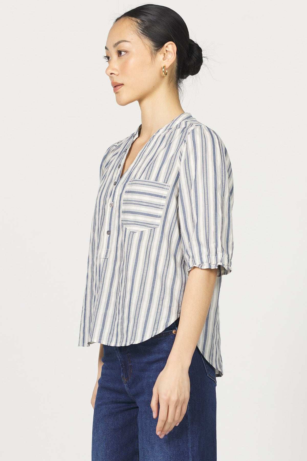 DARK BLUE STRIPE-DSH1483Z14DSP-3 — Dear John Denim