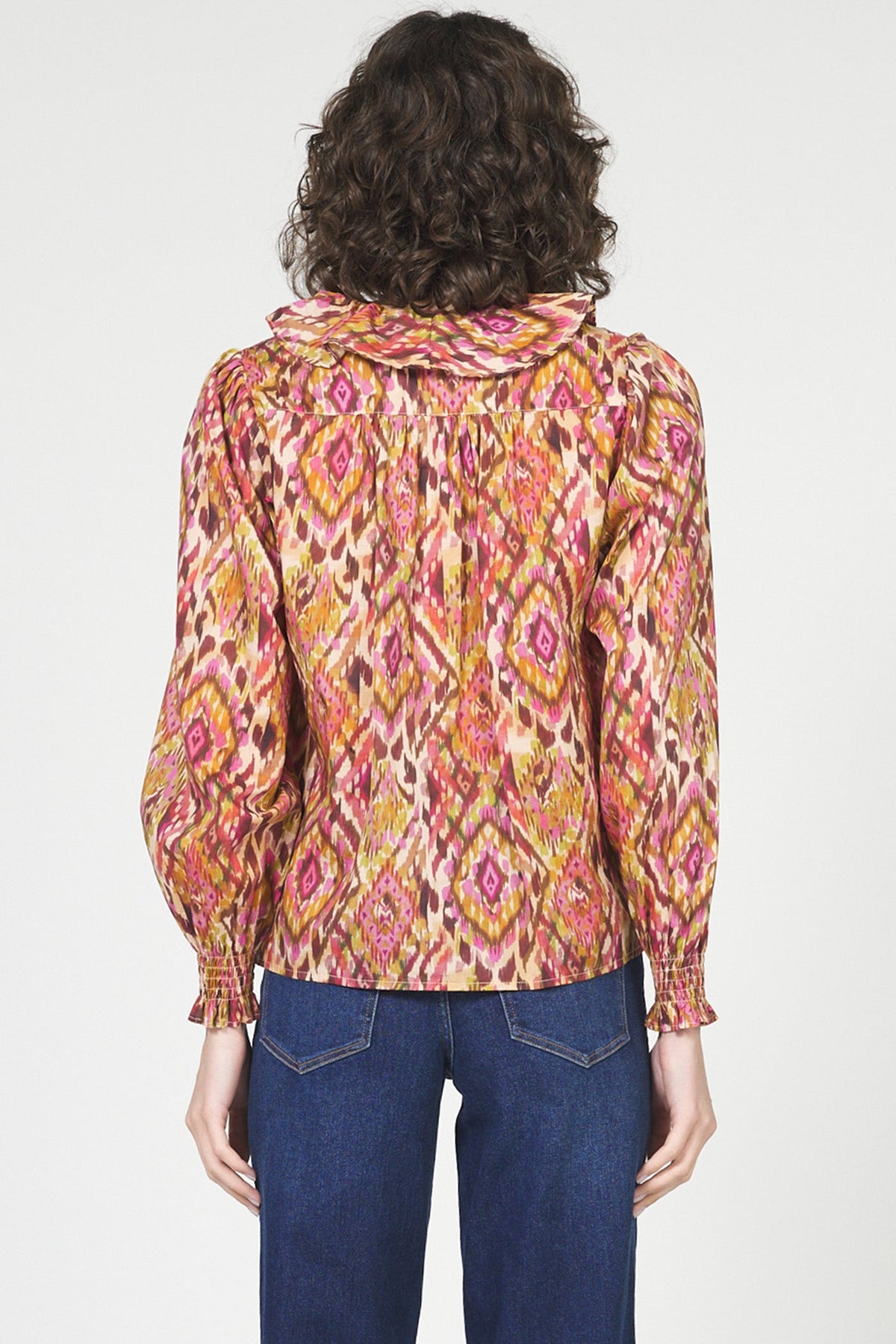 anastasia-novelty-blouse-sonora-print — Dear John Denim