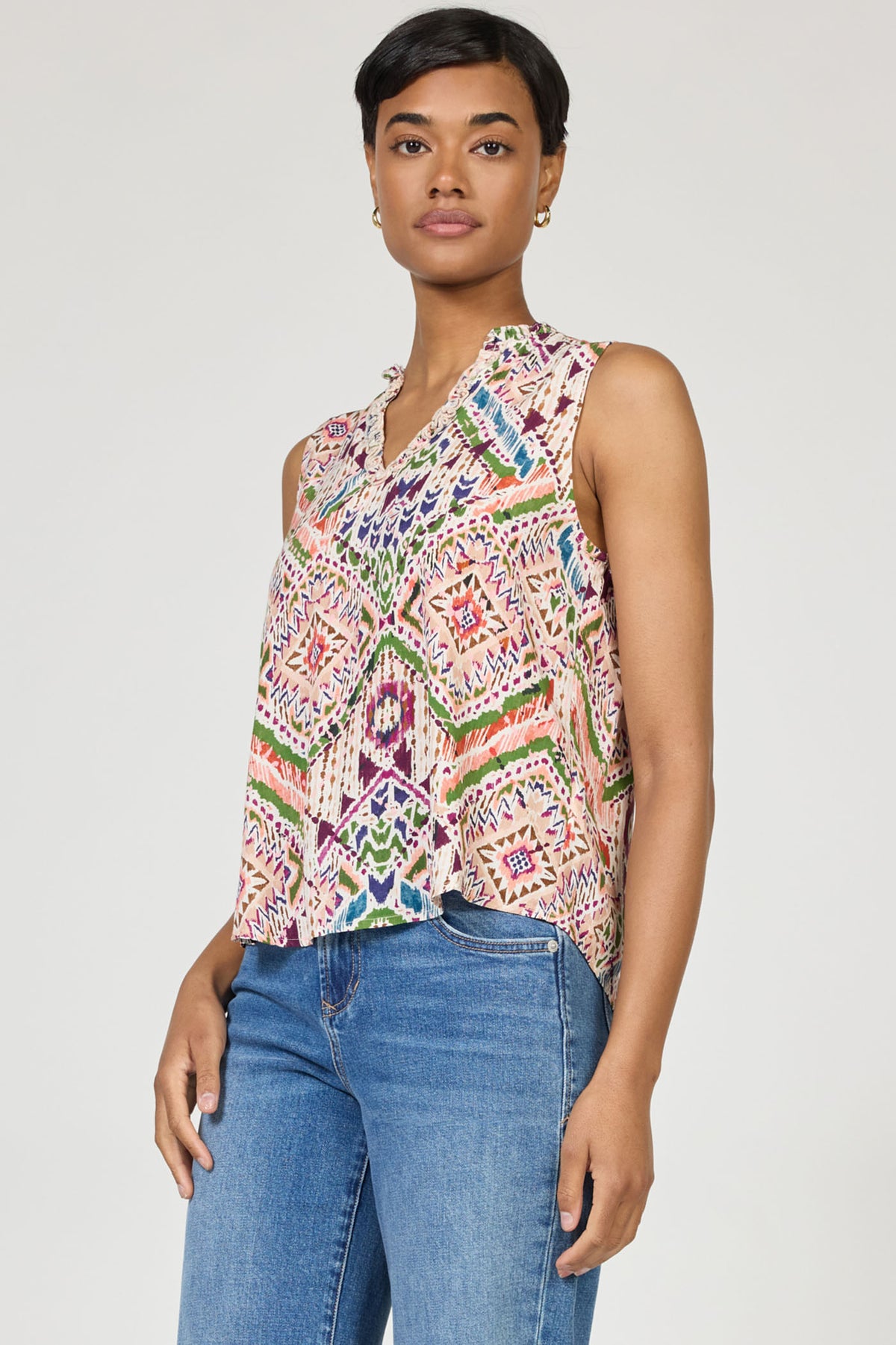 TROPICAL IKAT-DSH1534R2TPK-3 — Dear John Denim