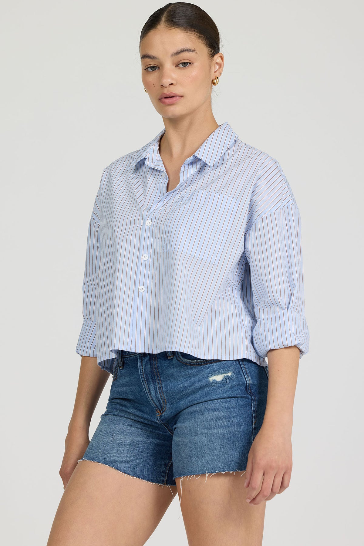 SKYWAY CAFE STRIPE-DSH1541Q5SCS-3 — Dear John Denim
