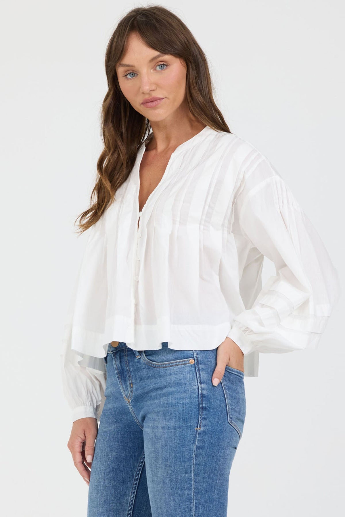 WHITE-DSH1544WHT-3 — Dear John Denim