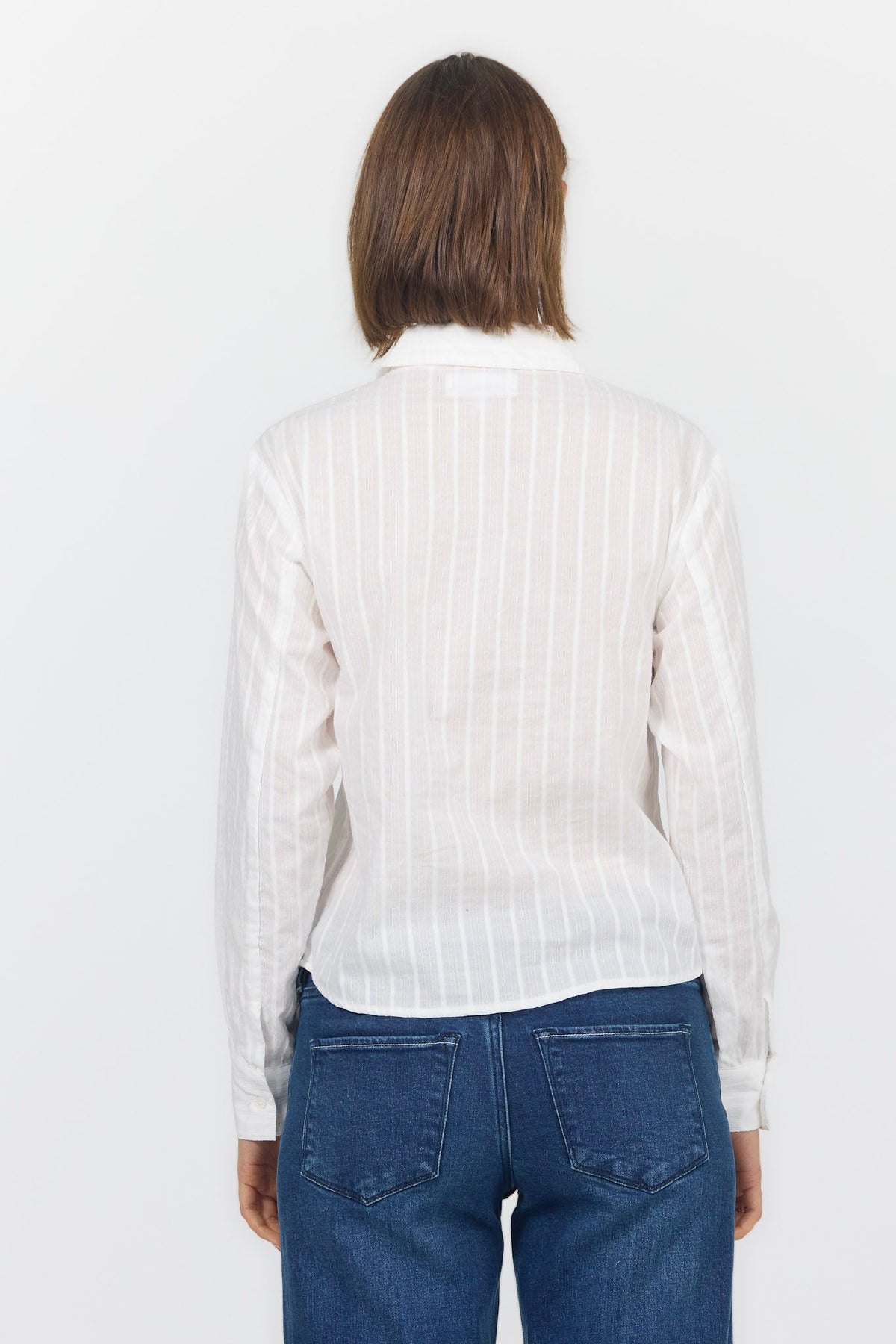 HAVANA LONG SLEEVE SHIRT OFF WHITE BACK — Dear John Denim