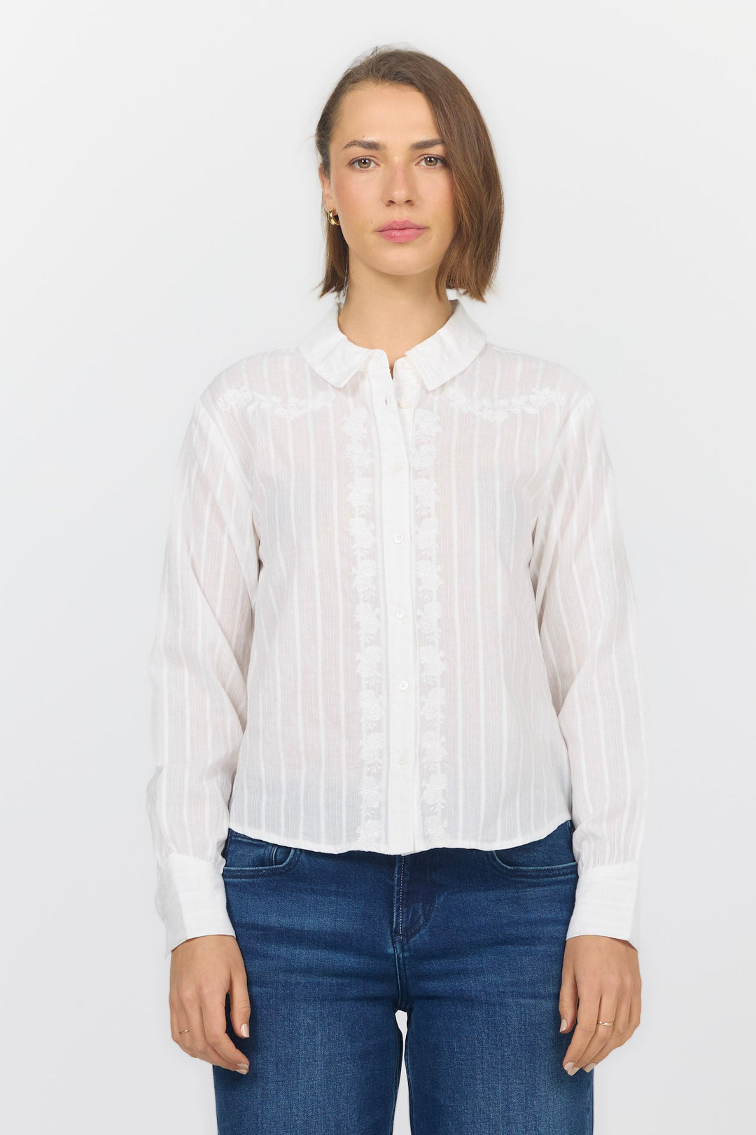 HAVANA LONG SLEEVE SHIRT OFF WHITE FRONT