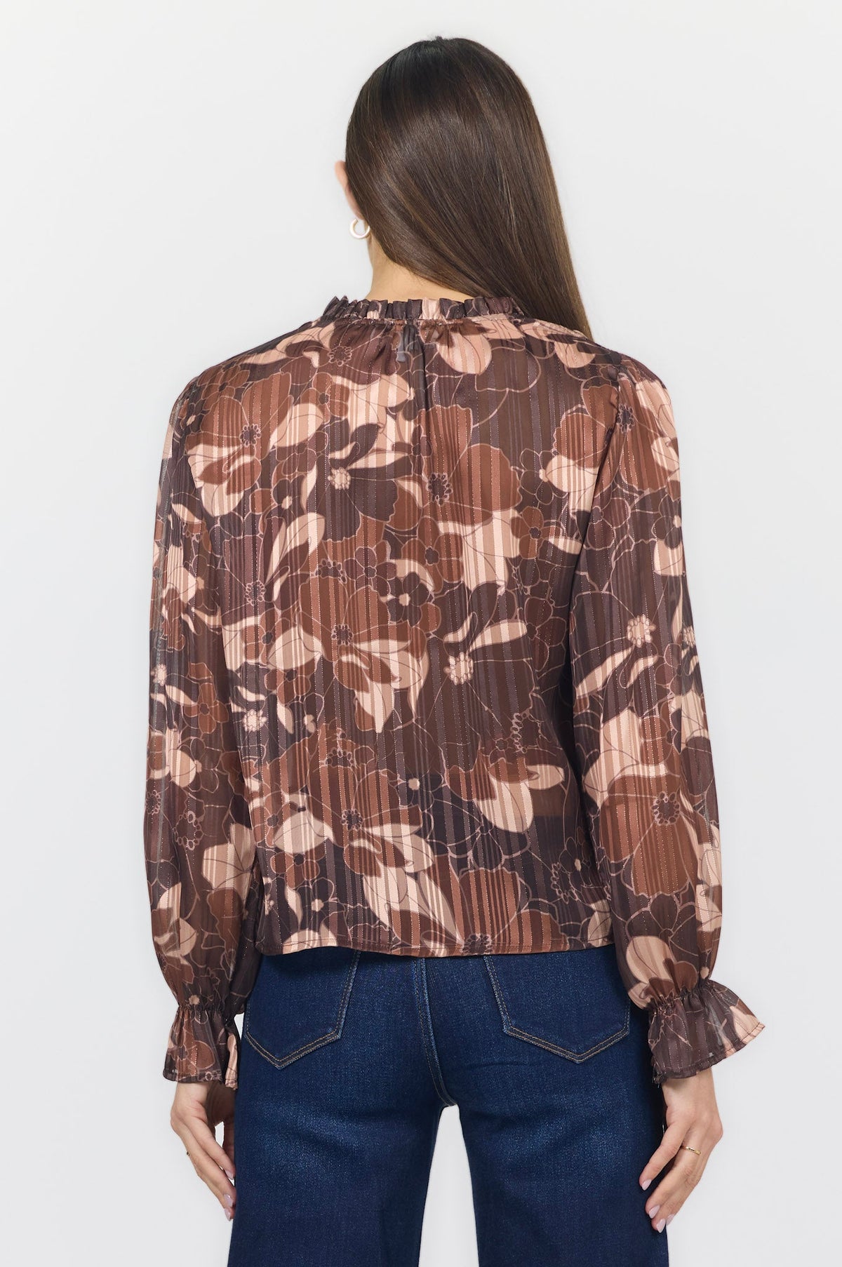 AZALEA LONG SLEEVE BLOUSE CAMDEN PETALS BACK — Dear John Denim