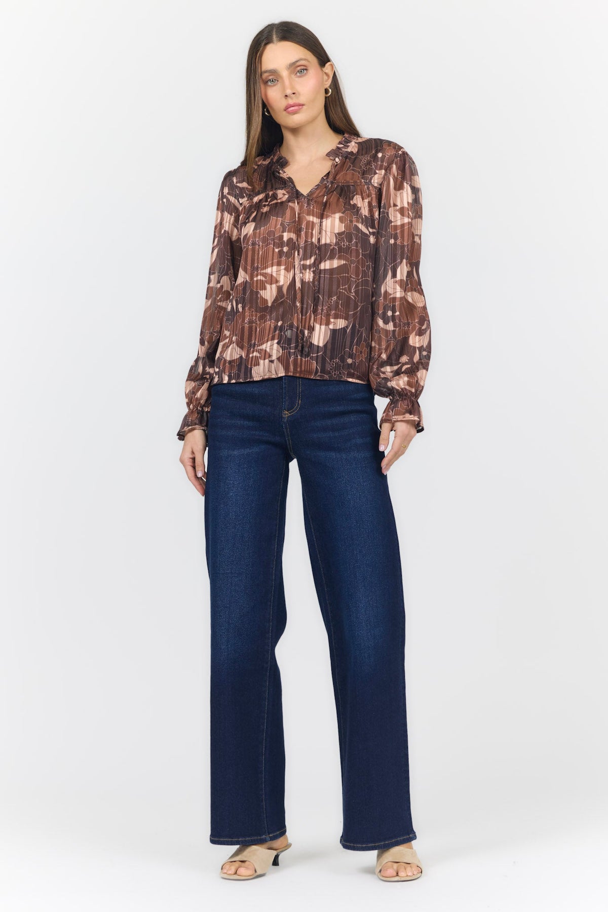 AZALEA LONG SLEEVE BLOUSE CAMDEN PETALS FULL — Dear John Denim