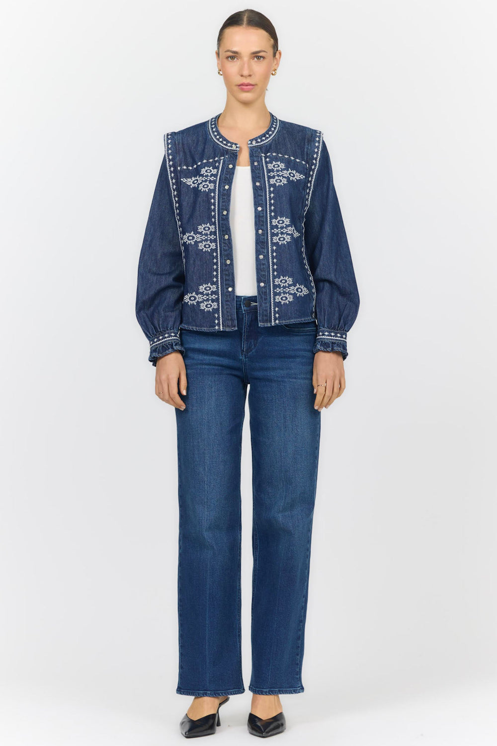 NILA LONG SLEEVE BLOUSE BRISTOL BAY FULL