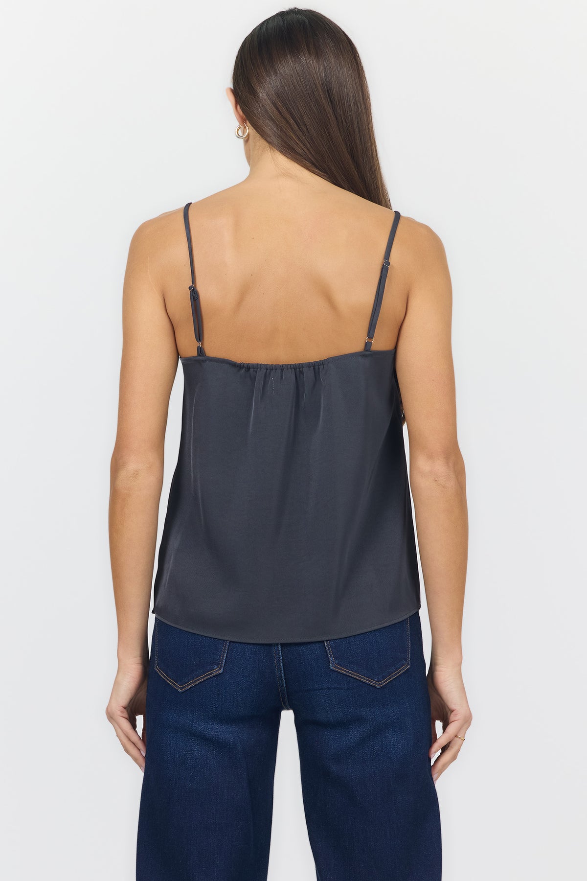 ALEXANDRIA V NECK SLEEVELESS TANKS TURBULENCE BACK — Dear John Denim