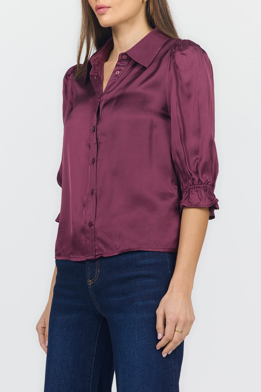 AMALI ELBOW SLEEVE BLOUSE