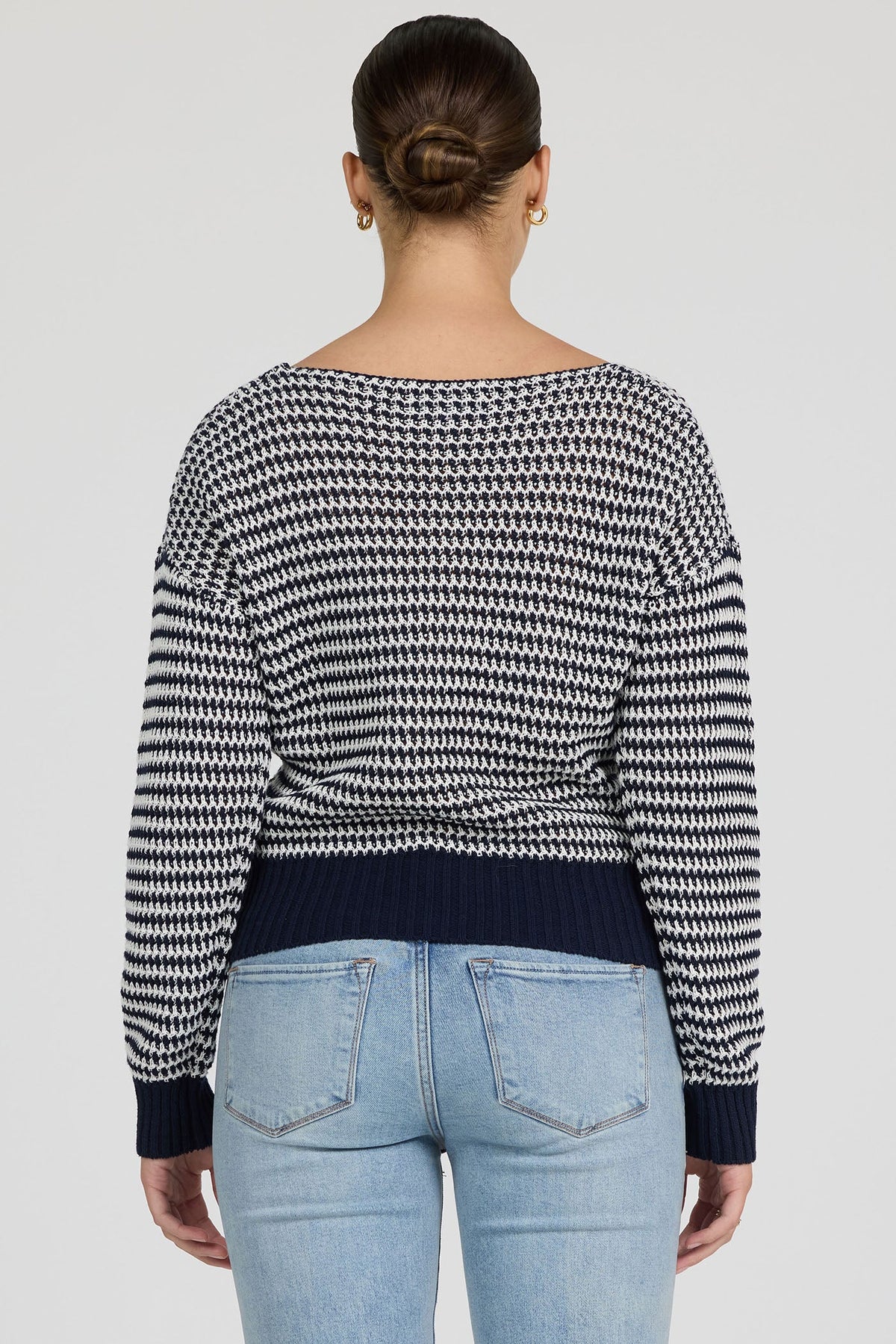 BLACK IRIS STRIPE-DSW3051BII-4 — Dear John Denim